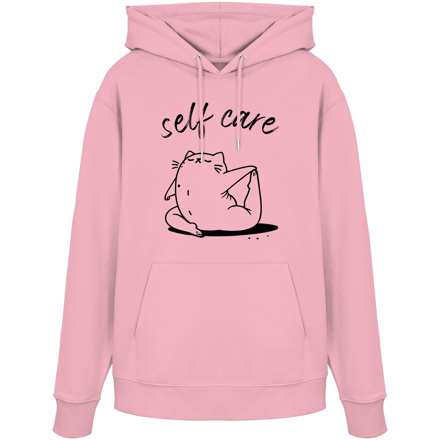 Selfcare Yoga Katze - Organic Hoodie