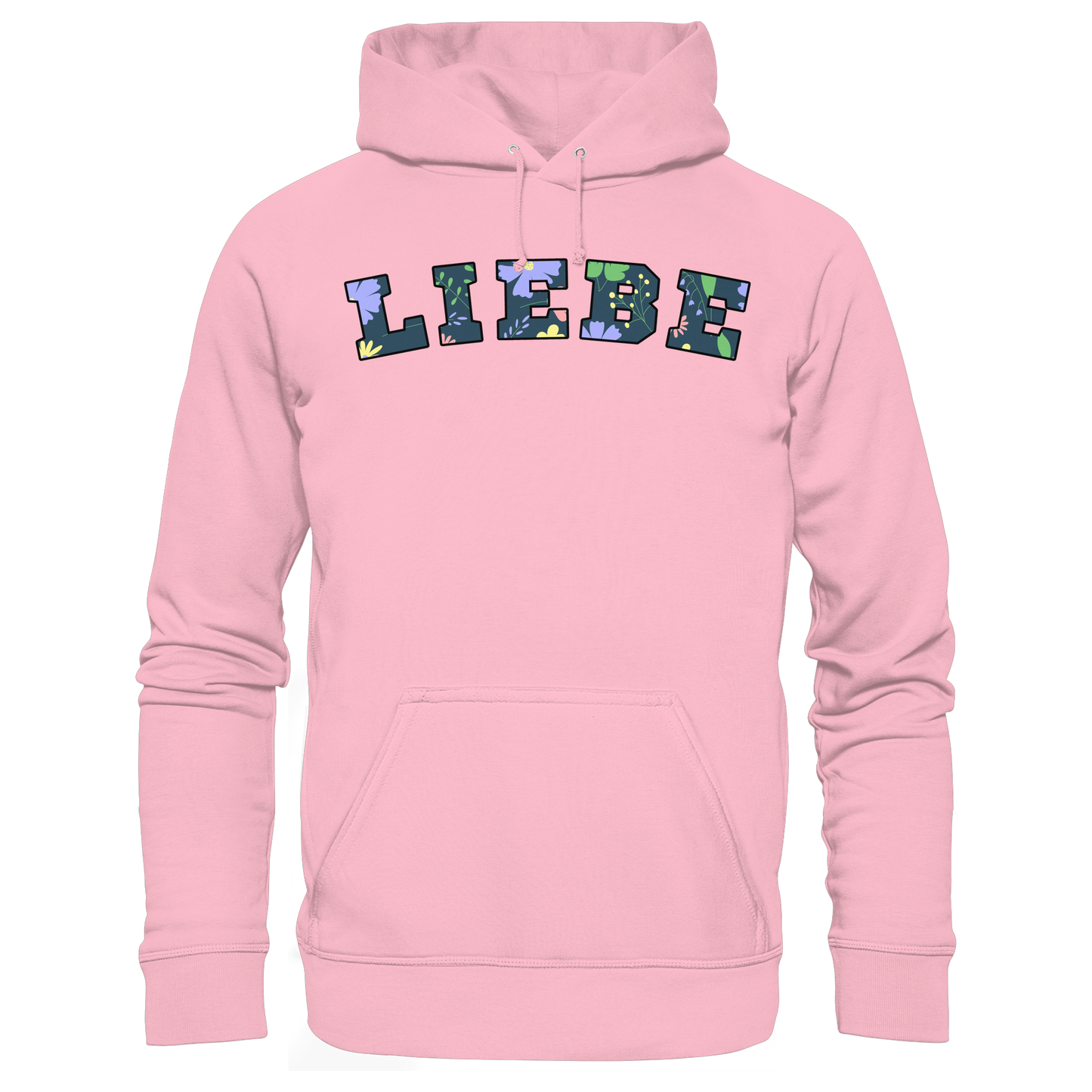 Liebe Floral Pattern - Organic Hoodie