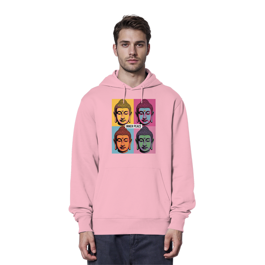 Inner Peace Pop Art Buddha - Organic Hoodie