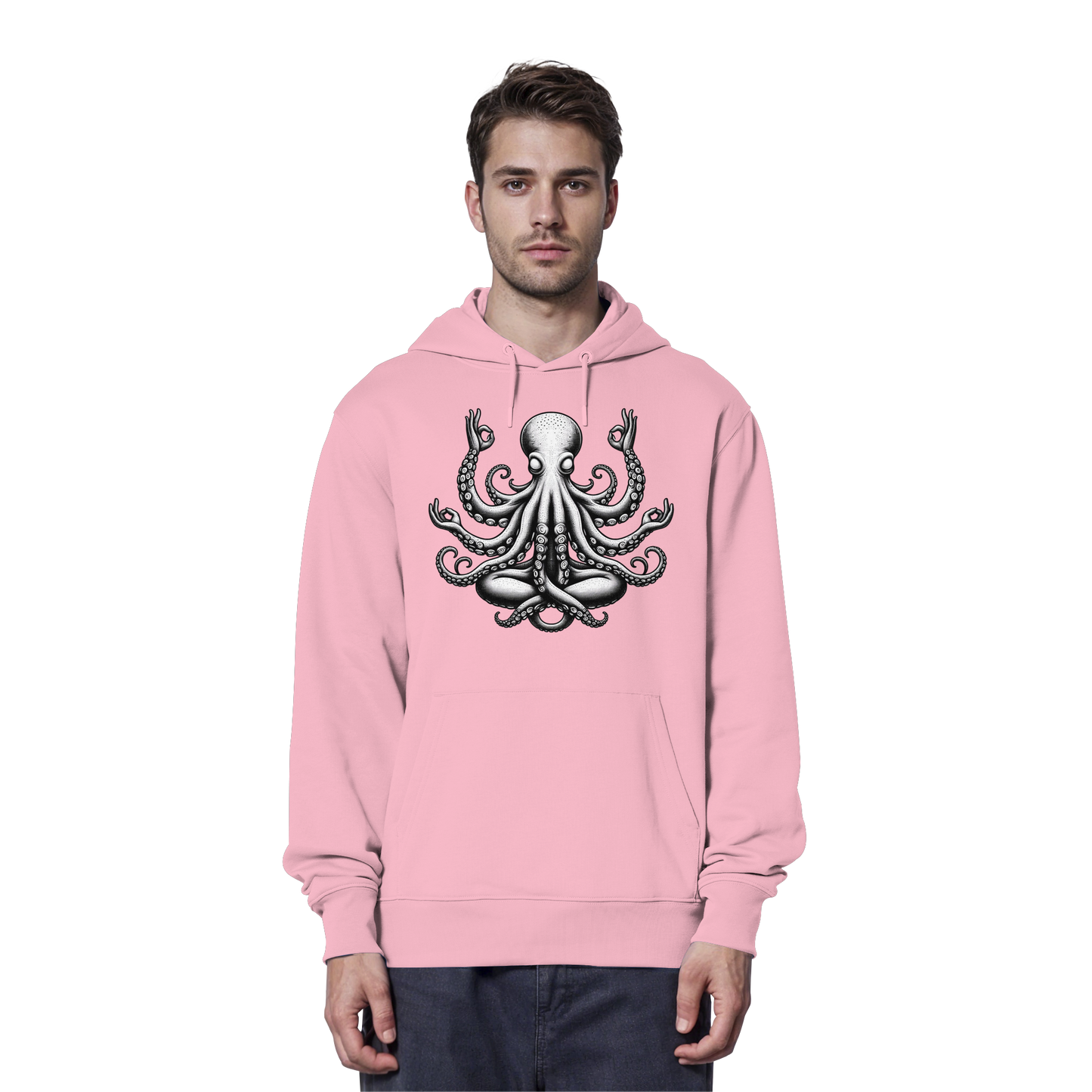 Oktopus in Meditation - Organic Hoodie