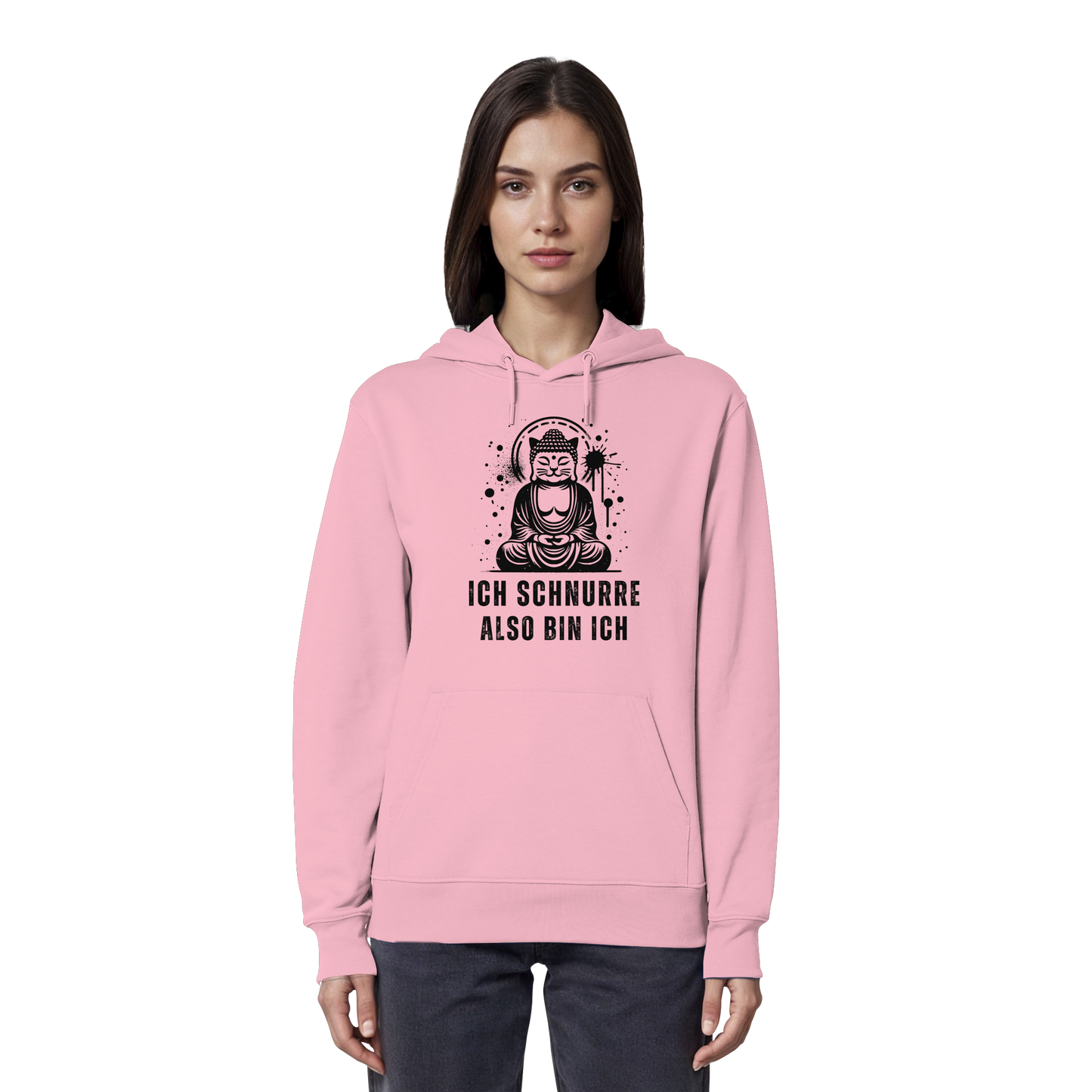 Ich schnurre also bin ich - Organic Hoodie