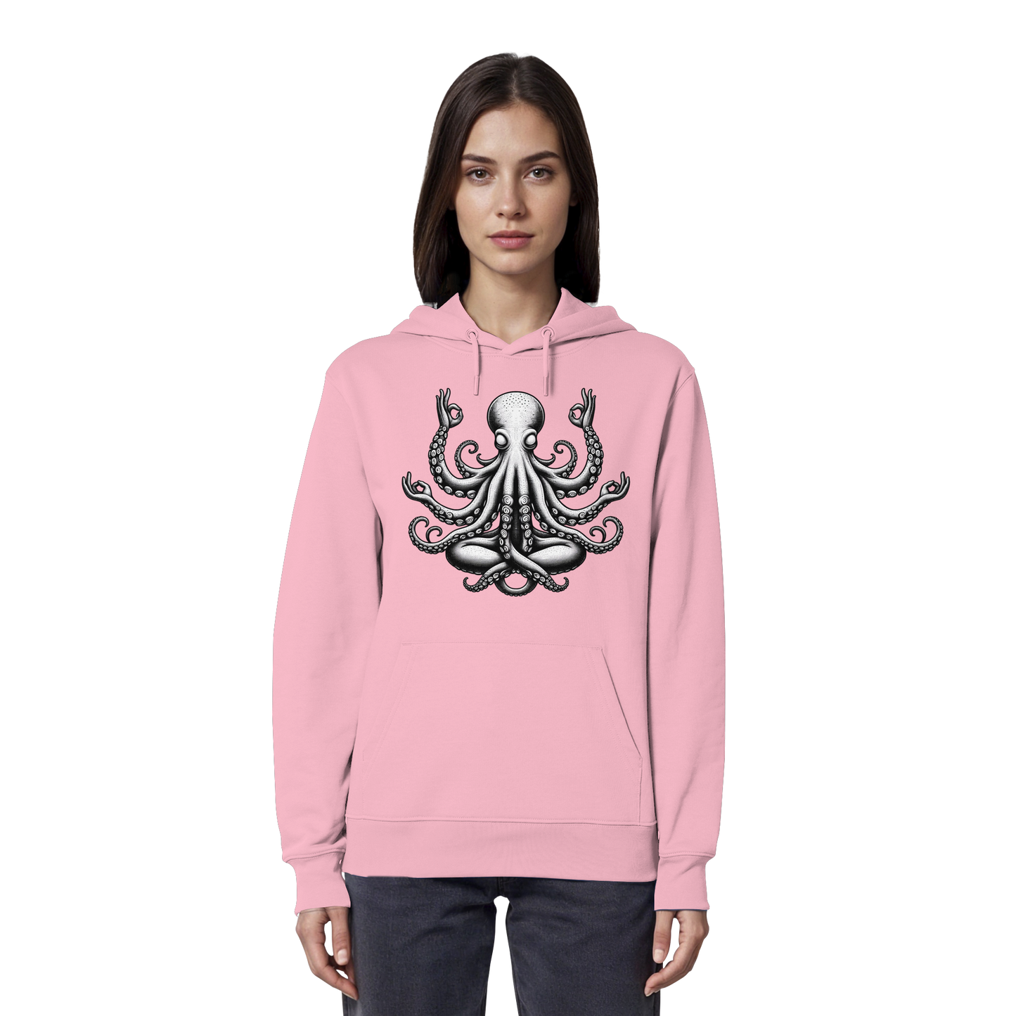 Oktopus in Meditation - Organic Hoodie