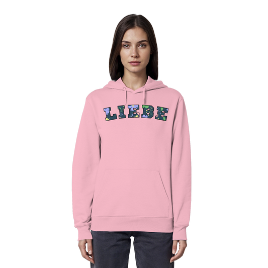 Liebe Floral Pattern - Organic Hoodie