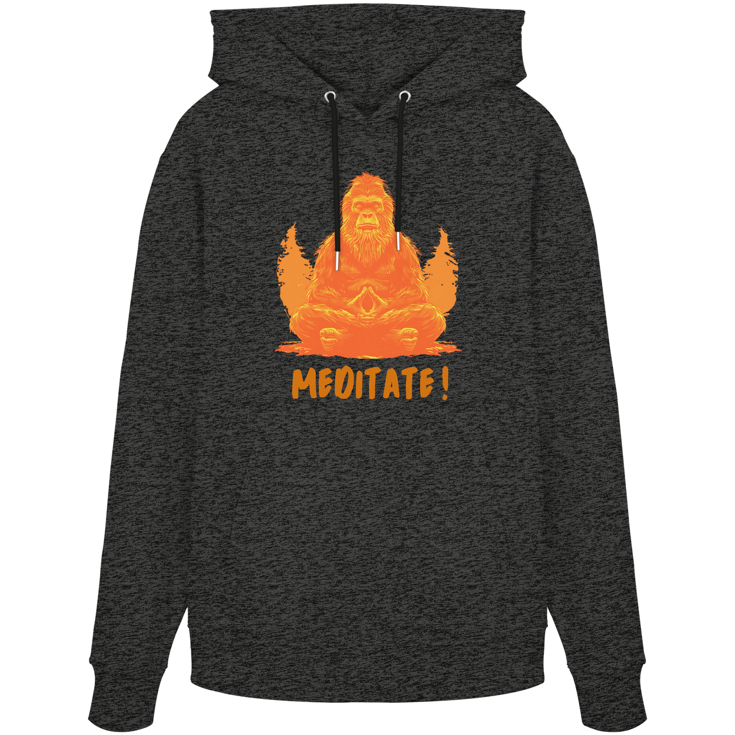 BigFoot Meditation Orange - Organic Hoodie