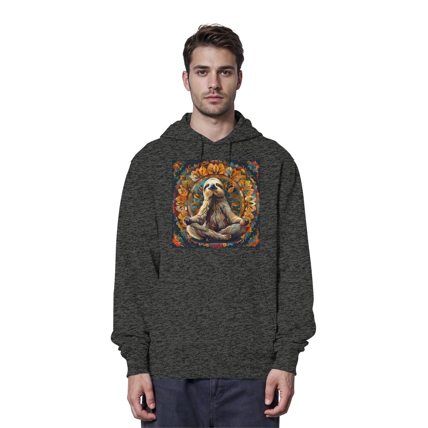 Meditierendes Faultier - Organic Hoodie