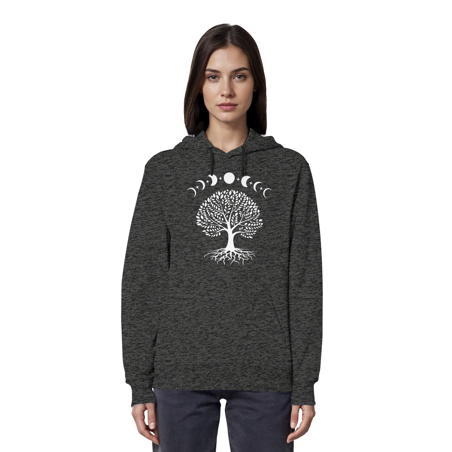 Mondphasen Lebensbaum - Organic Hoodie