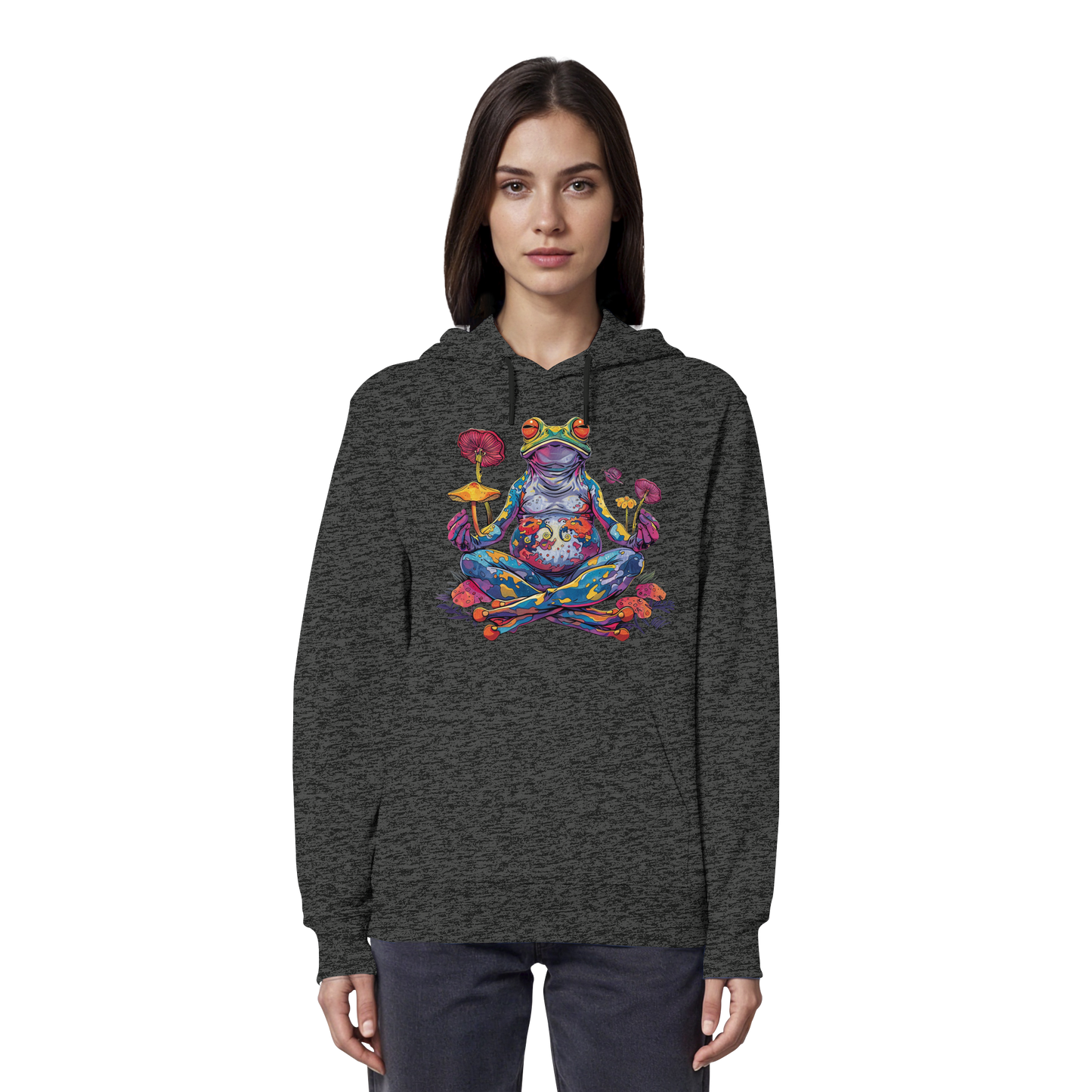 Spiritueller Frosch - Organic Hoodie