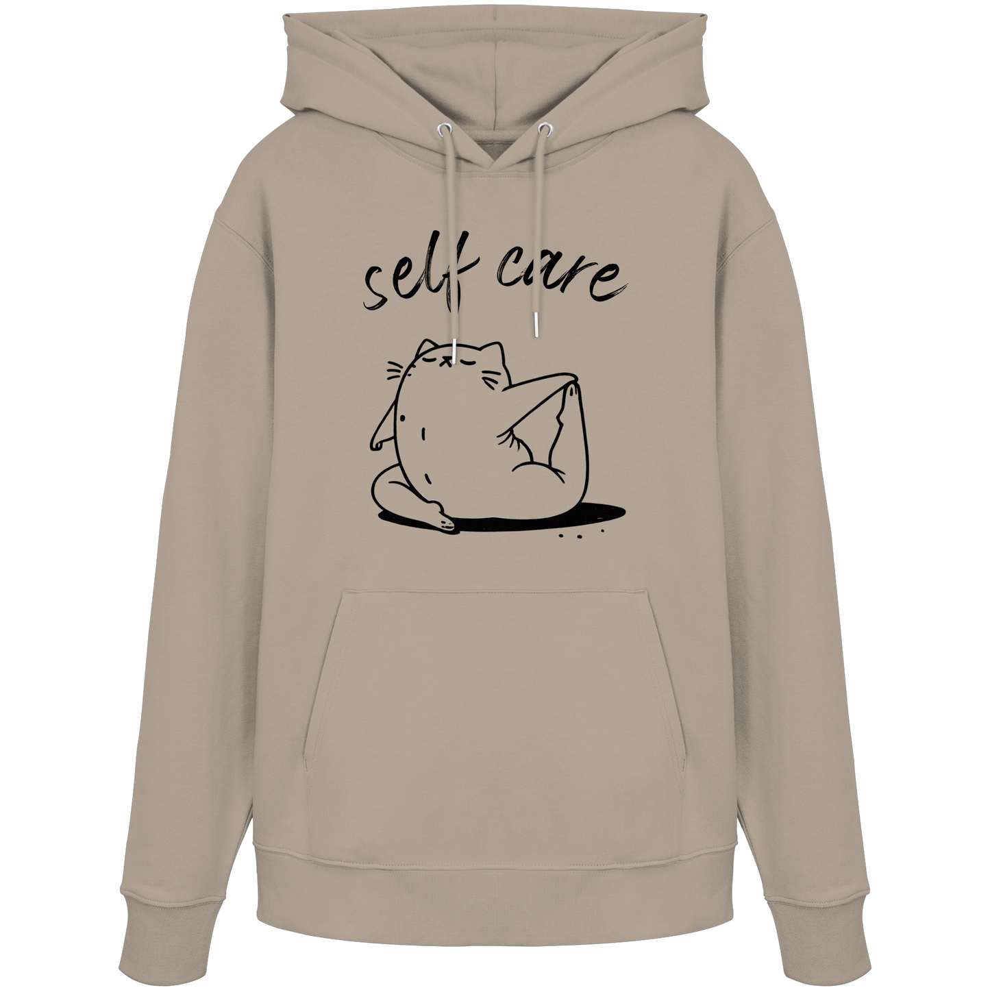 Selfcare Yoga Katze - Organic Hoodie