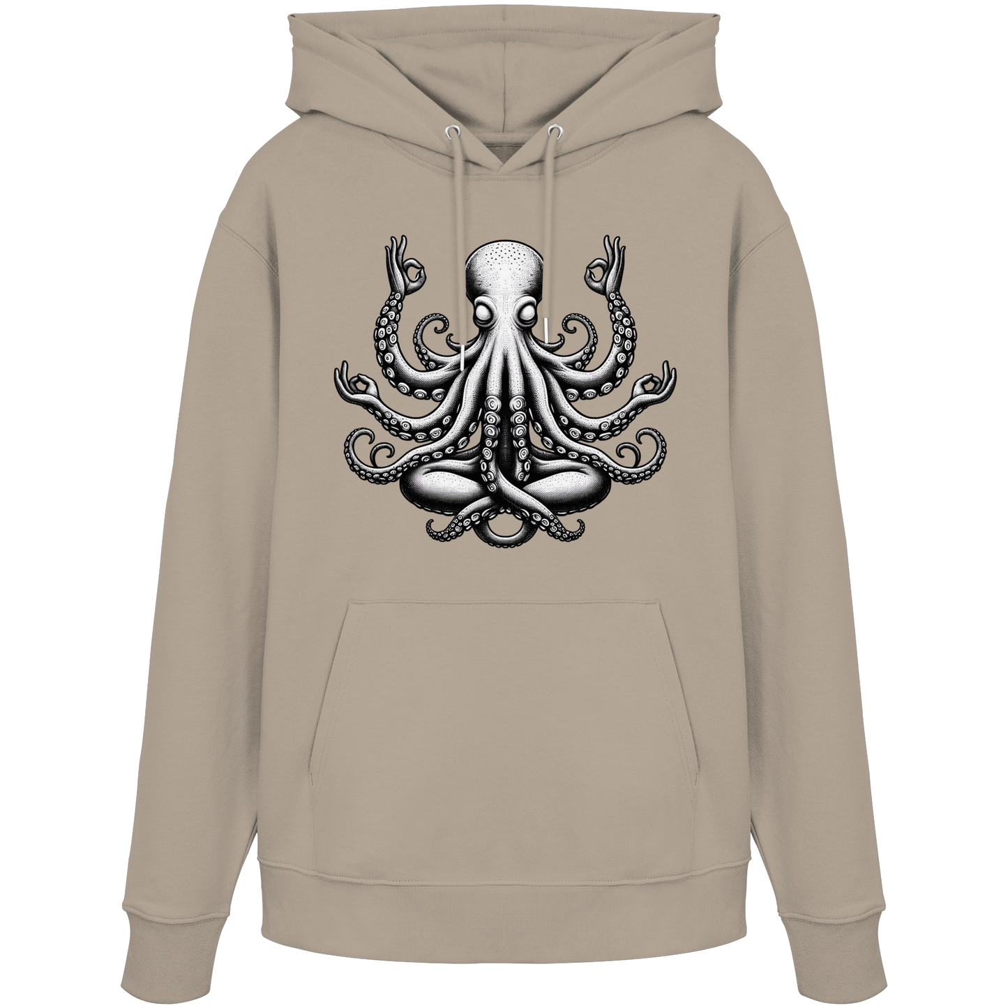 Oktopus in Meditation - Organic Hoodie