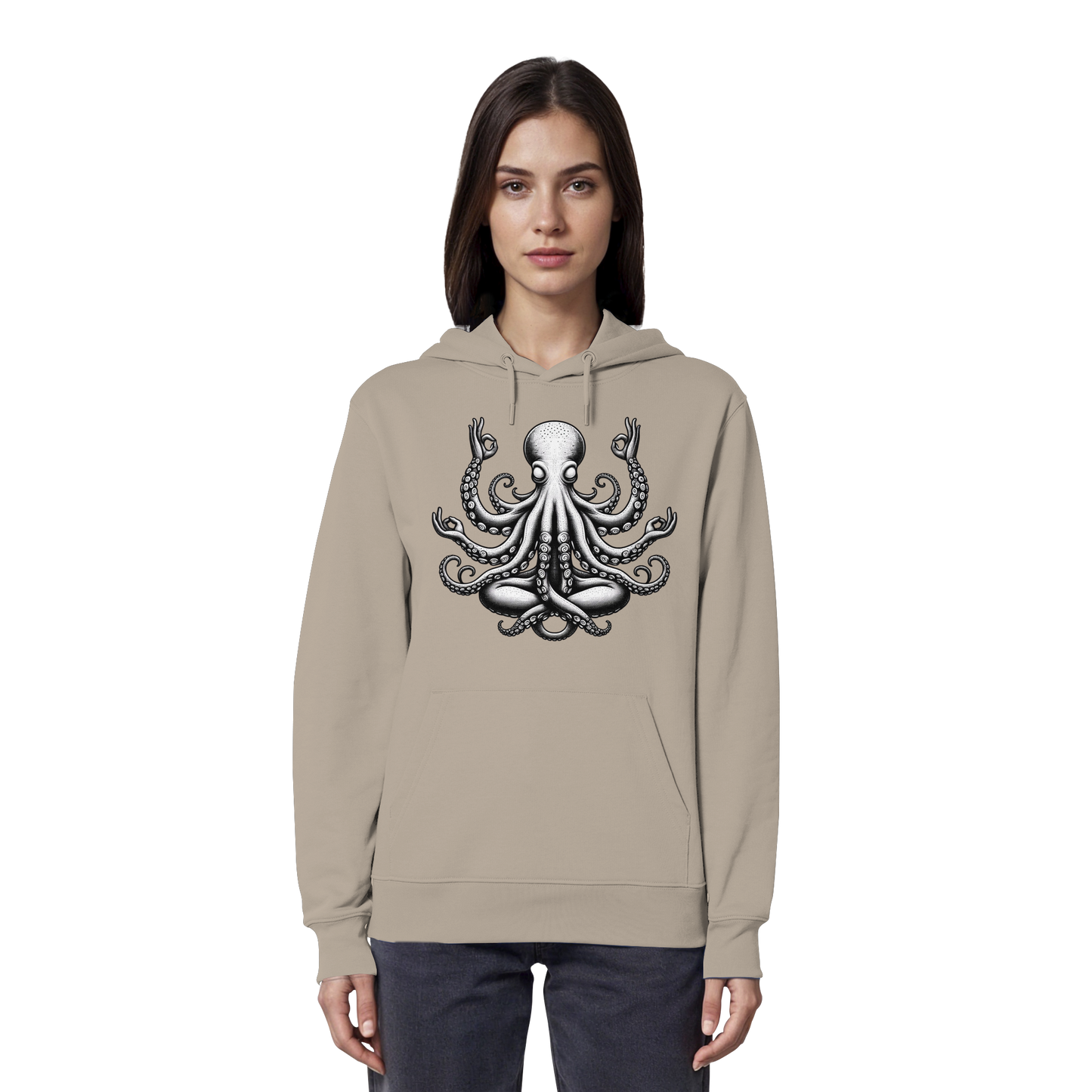 Oktopus in Meditation - Organic Hoodie