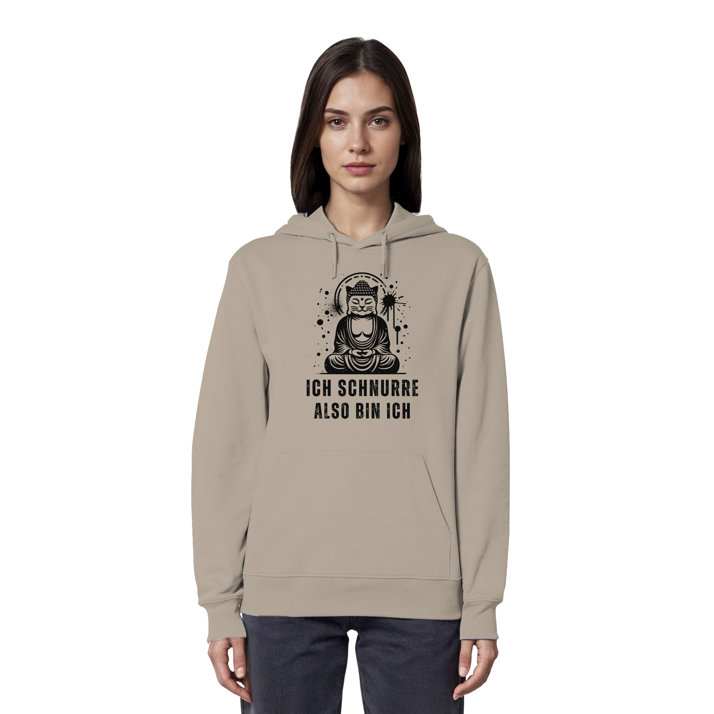 Ich schnurre also bin ich - Organic Hoodie