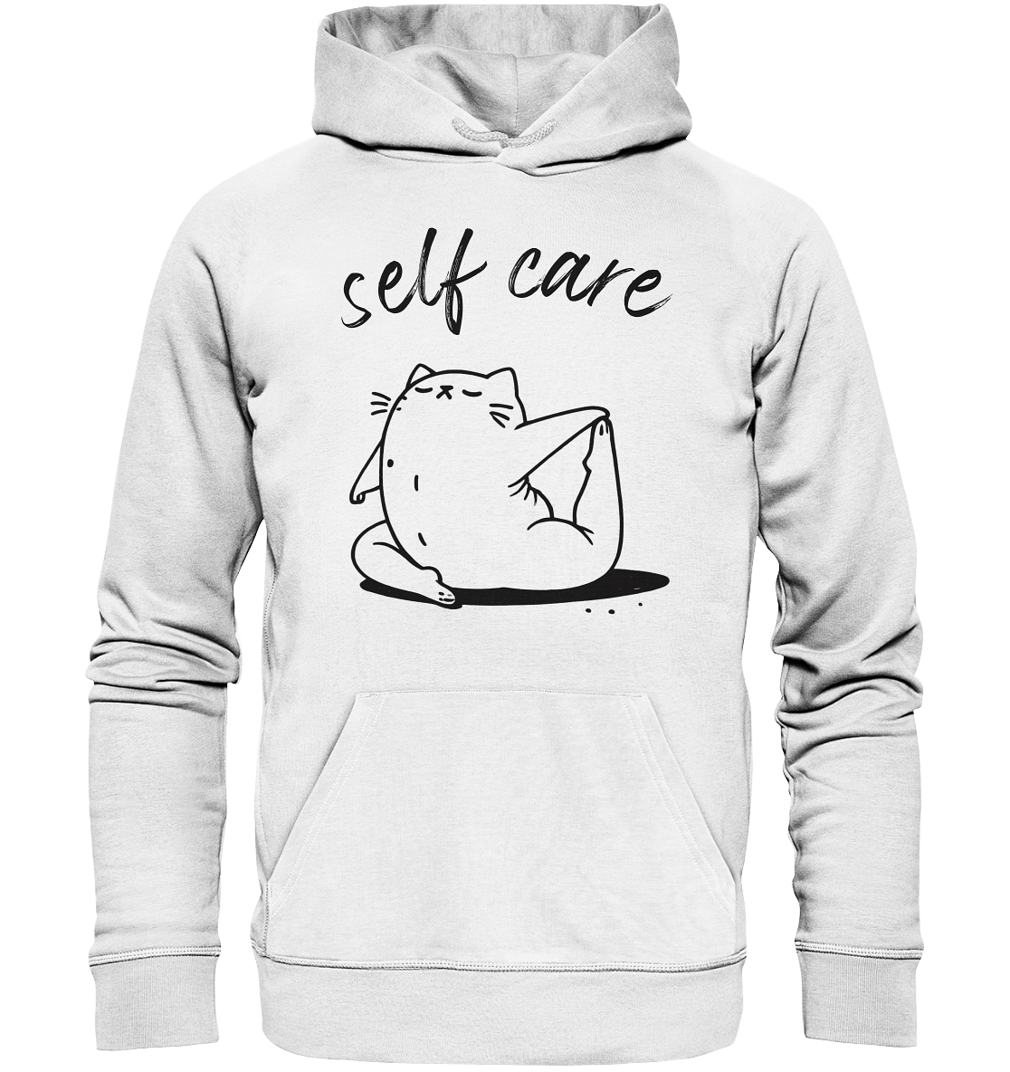 Selfcare Yoga Katze - Organic Hoodie
