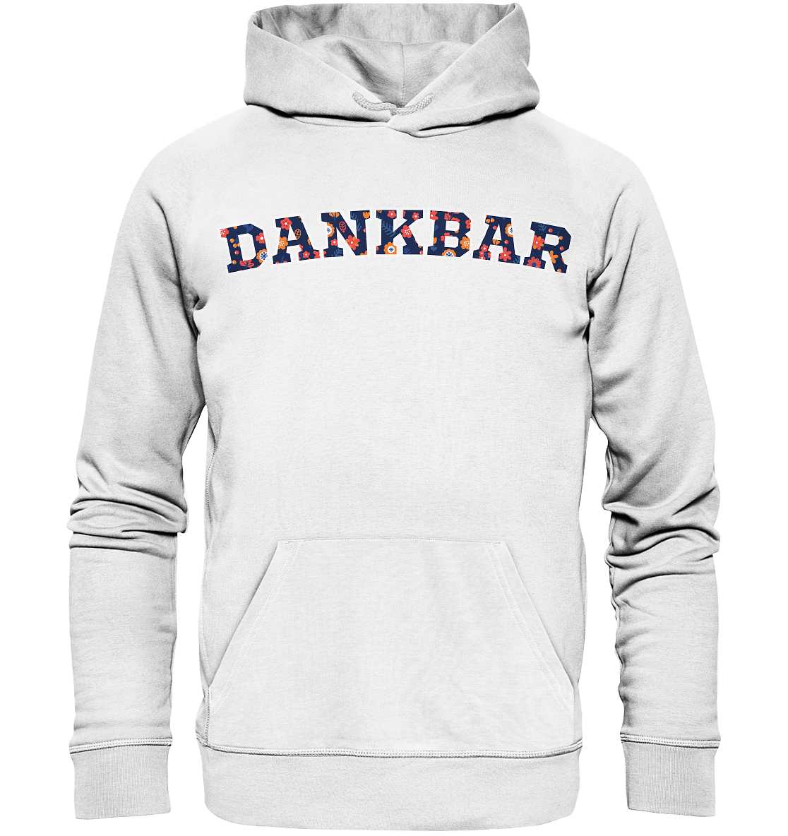 DANKBAR Floral Pattern - Organic Hoodie