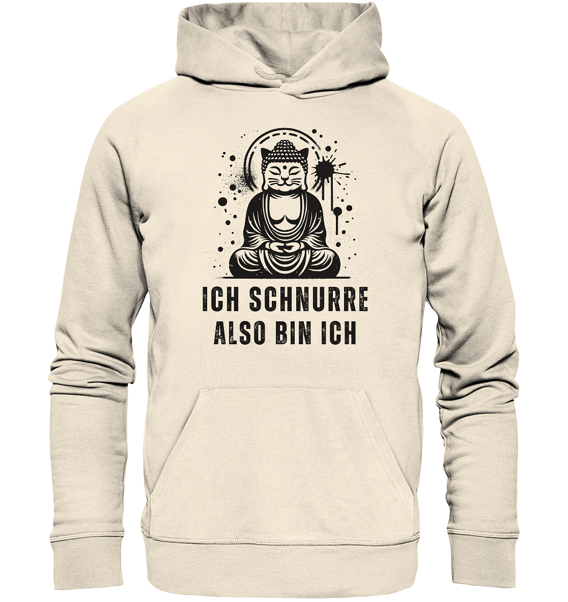Ich schnurre also bin ich - Organic Hoodie