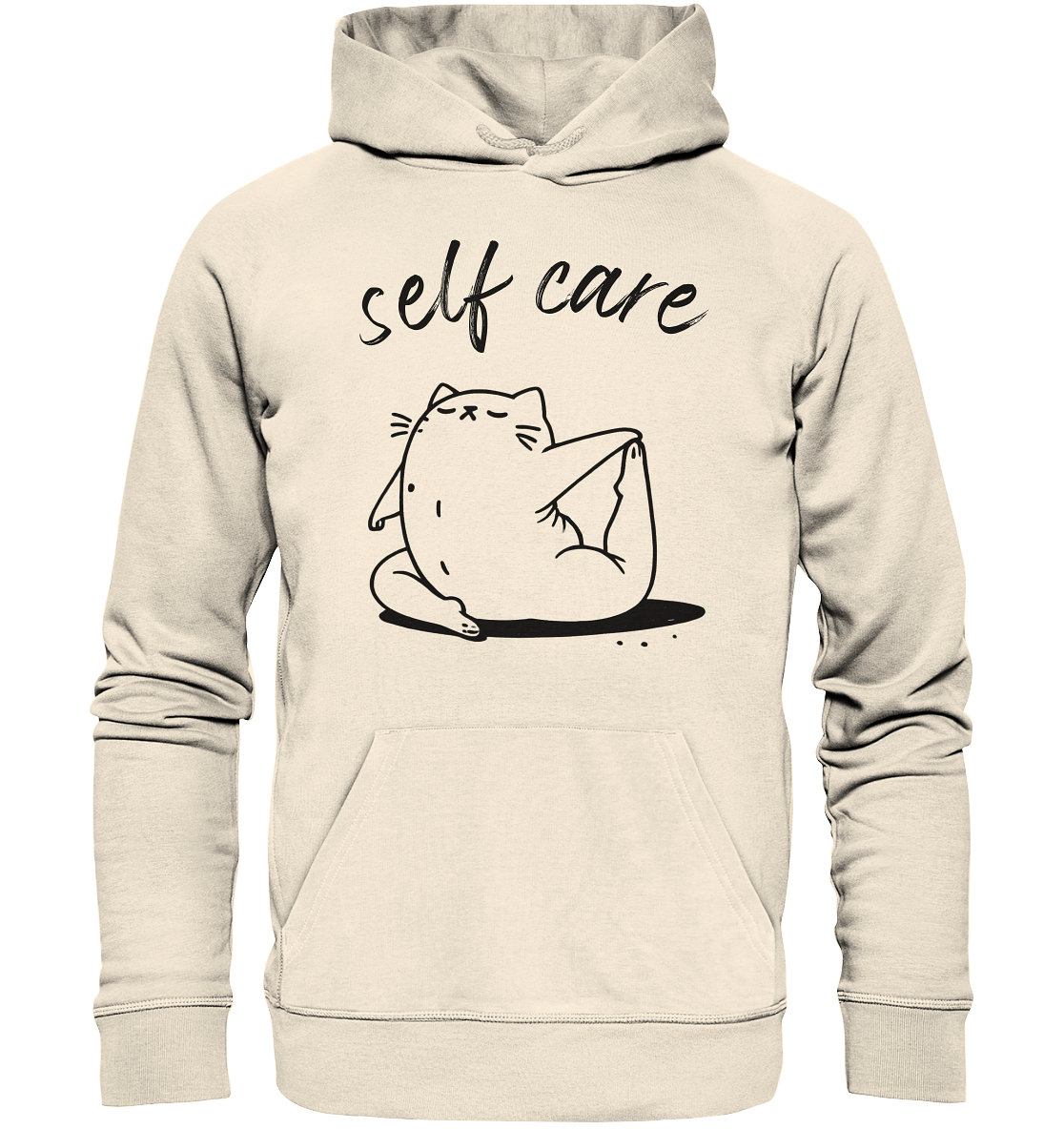 Selfcare Yoga Katze - Organic Hoodie