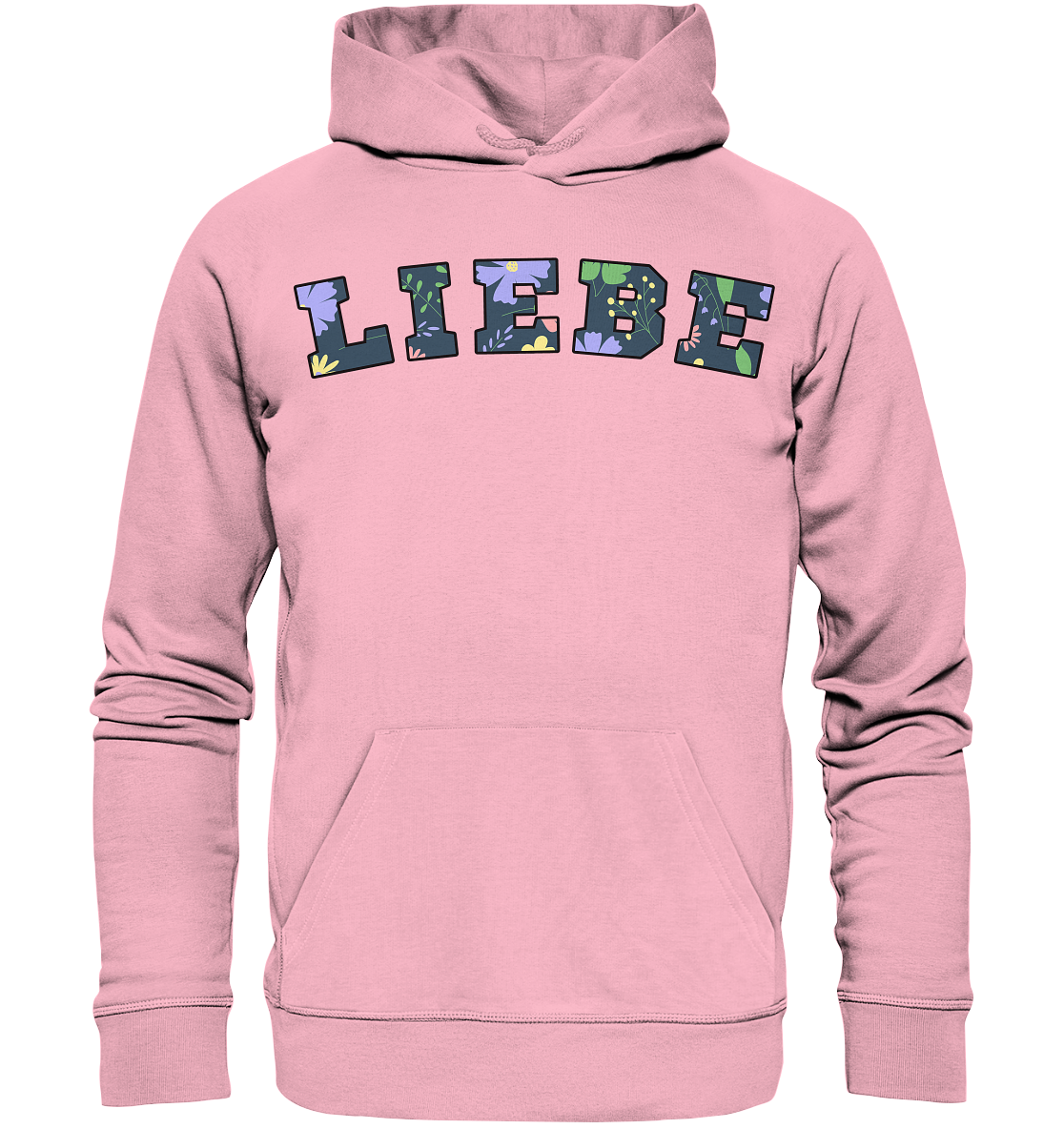 Liebe Floral Pattern - Organic Hoodie