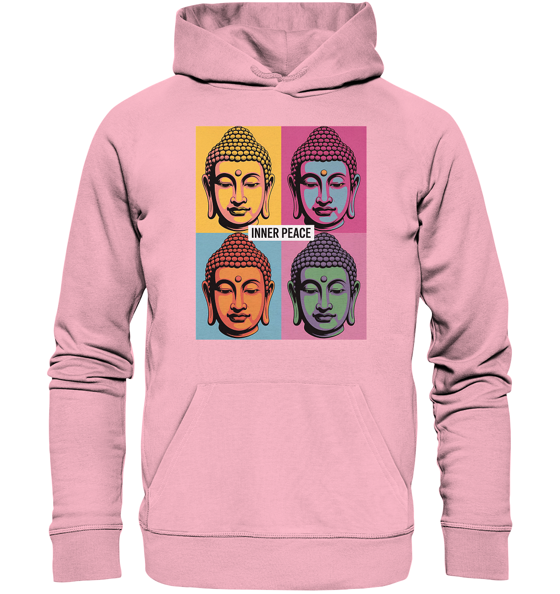 Inner Peace Pop Art Buddha - Organic Hoodie