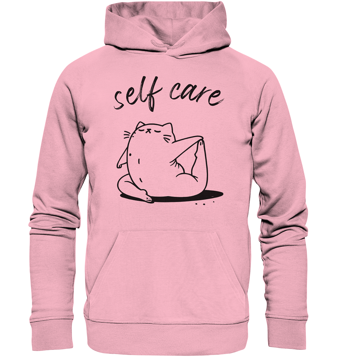 Selfcare Yoga Katze - Organic Hoodie
