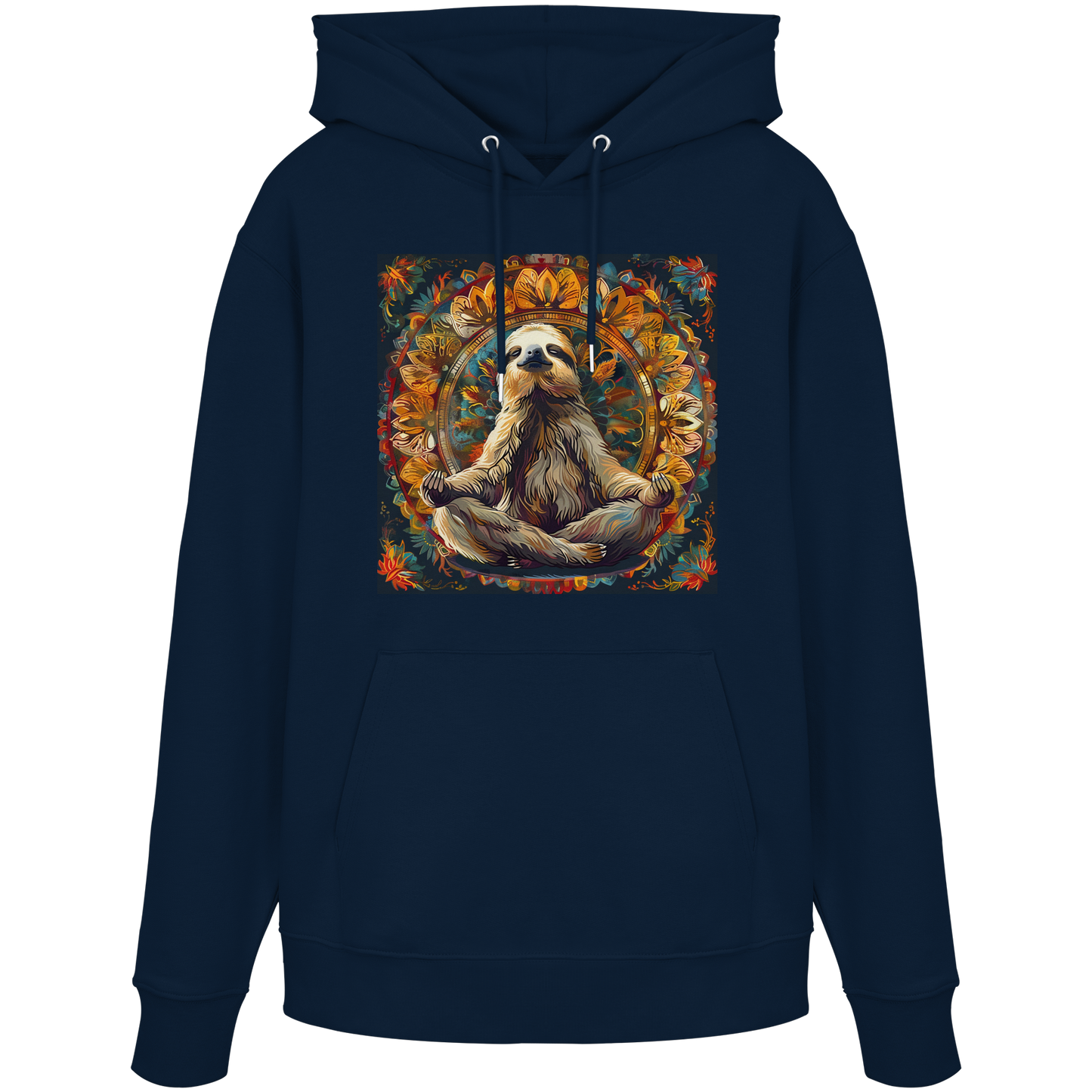 Meditierendes Faultier - Organic Hoodie