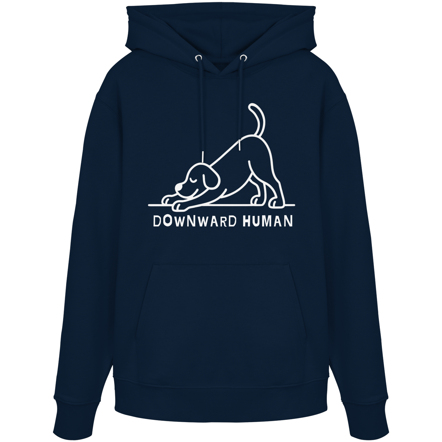 Downward Human Yoga Dog - Organic Hoodie