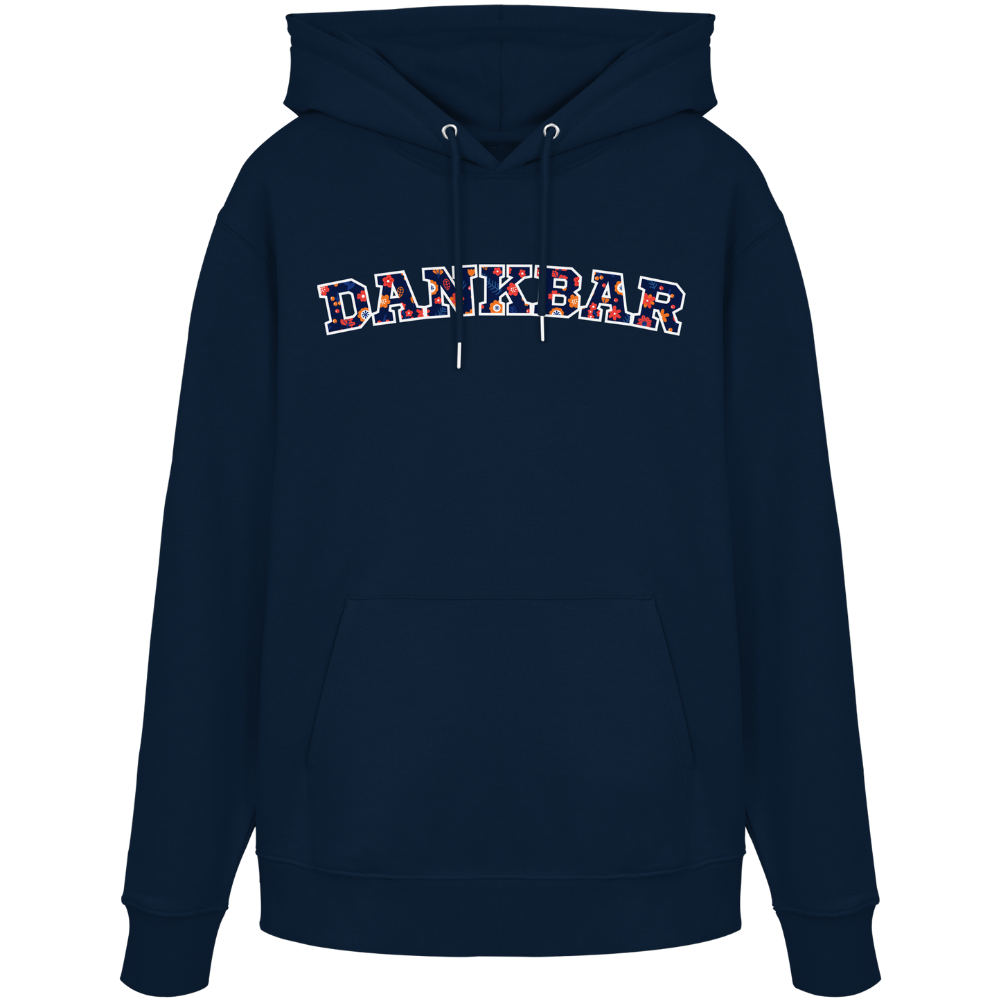 DANKBAR Floral Pattern - Organic Hoodie