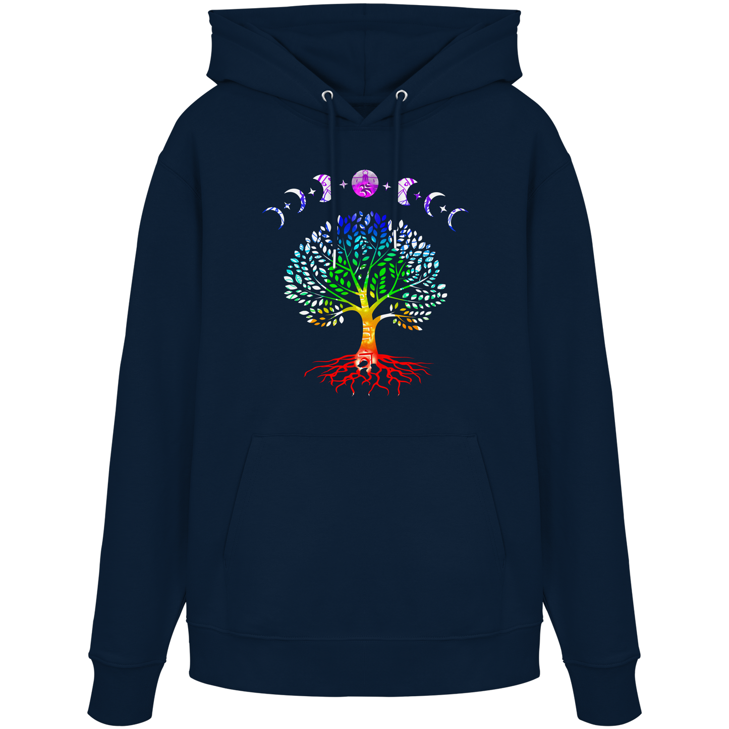 Lebensbaum + Mondphasen - Organic Hoodie
