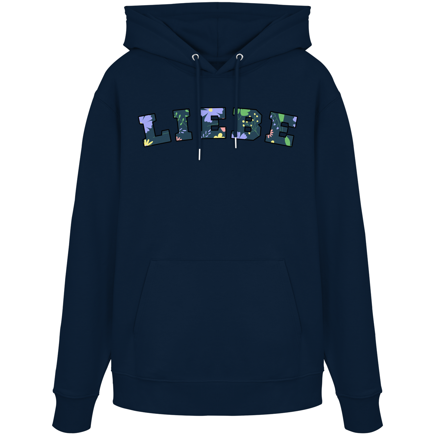 Liebe Floral Pattern - Organic Hoodie