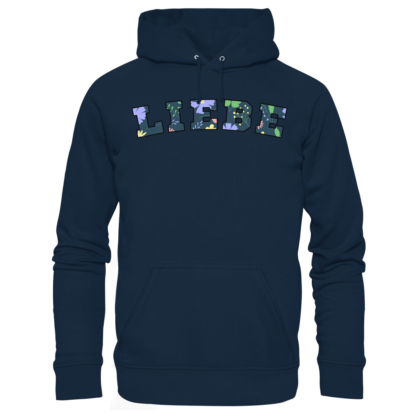 Liebe Floral Pattern - Organic Hoodie