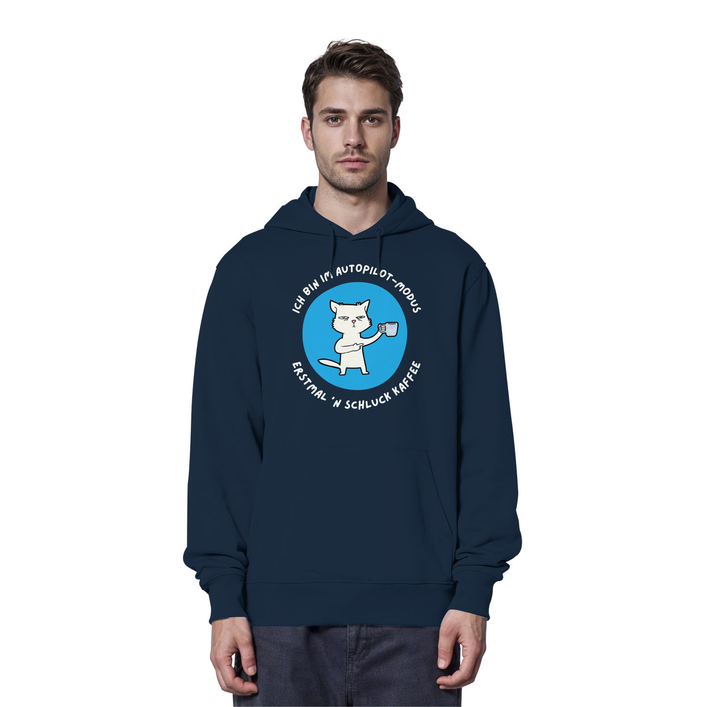 Kaffee Katze - Organic Hoodie