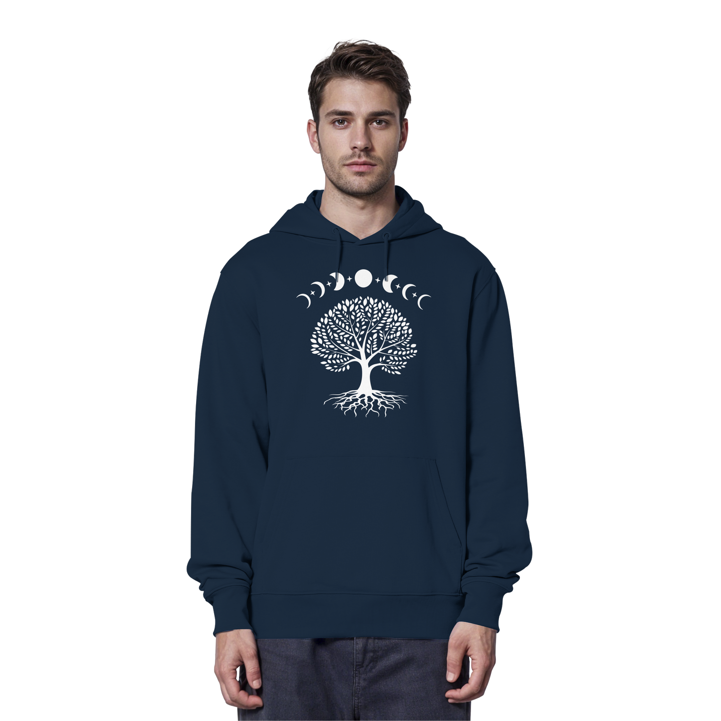 Mondphasen Lebensbaum - Organic Hoodie