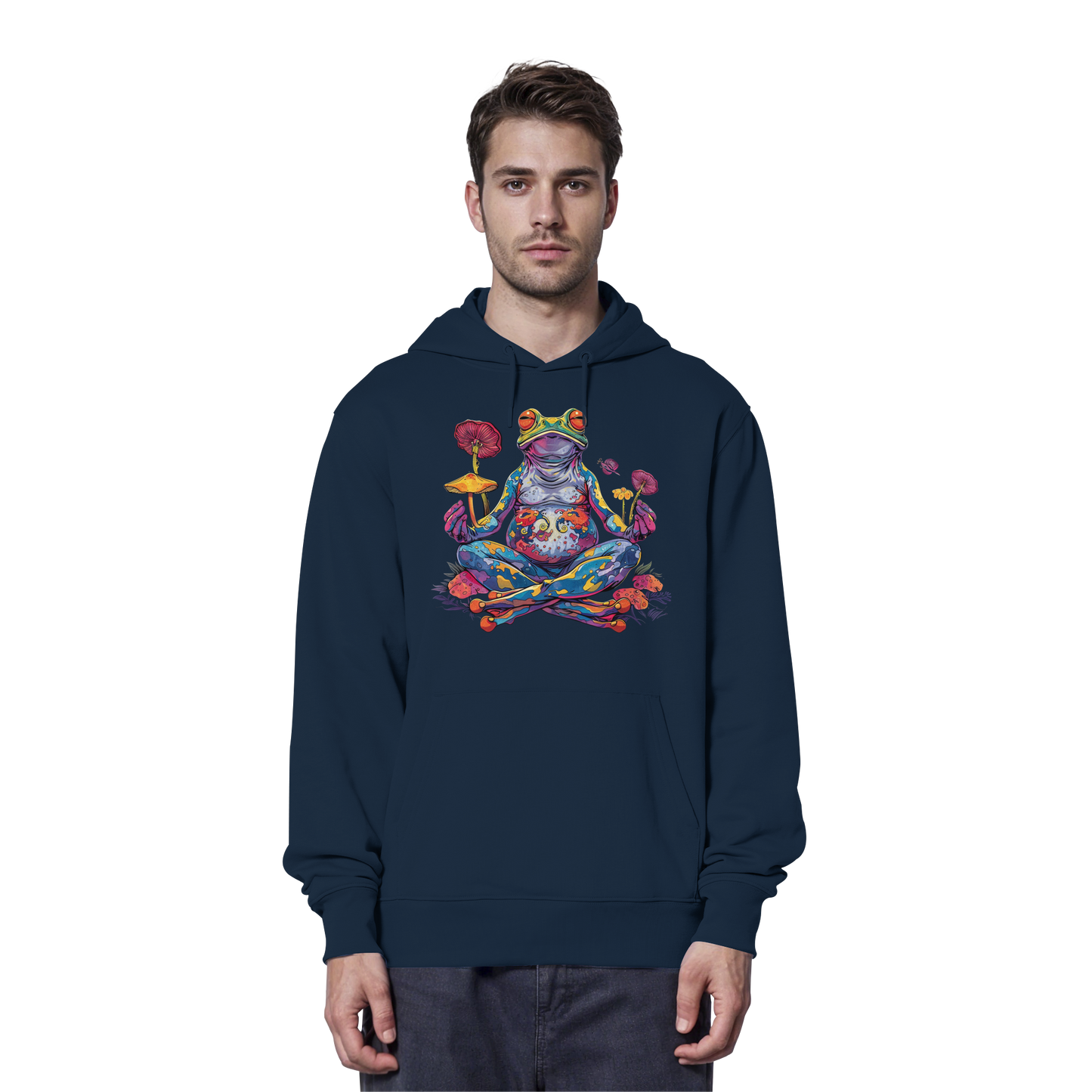 Spiritueller Frosch - Organic Hoodie