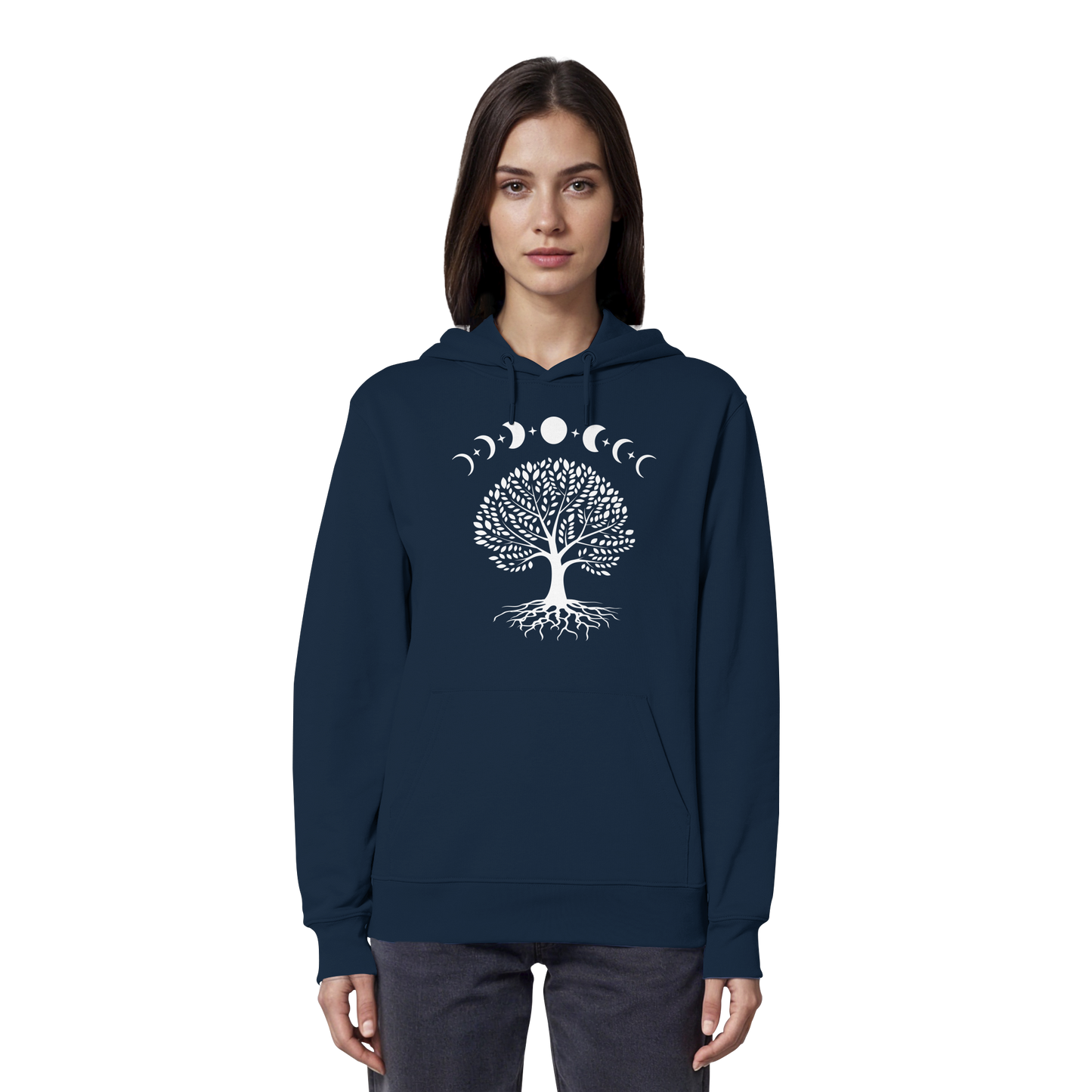 Mondphasen Lebensbaum - Organic Hoodie