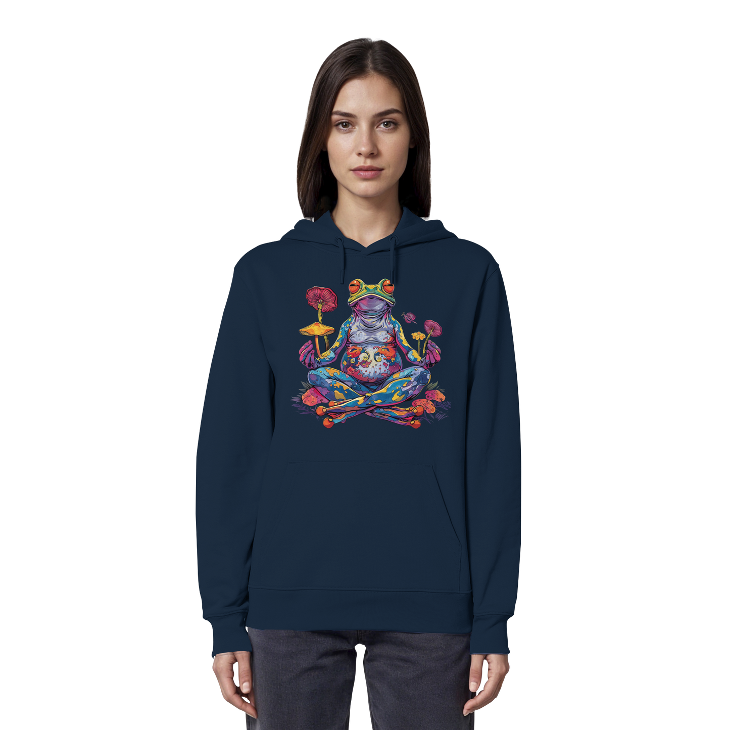 Spiritueller Frosch - Organic Hoodie