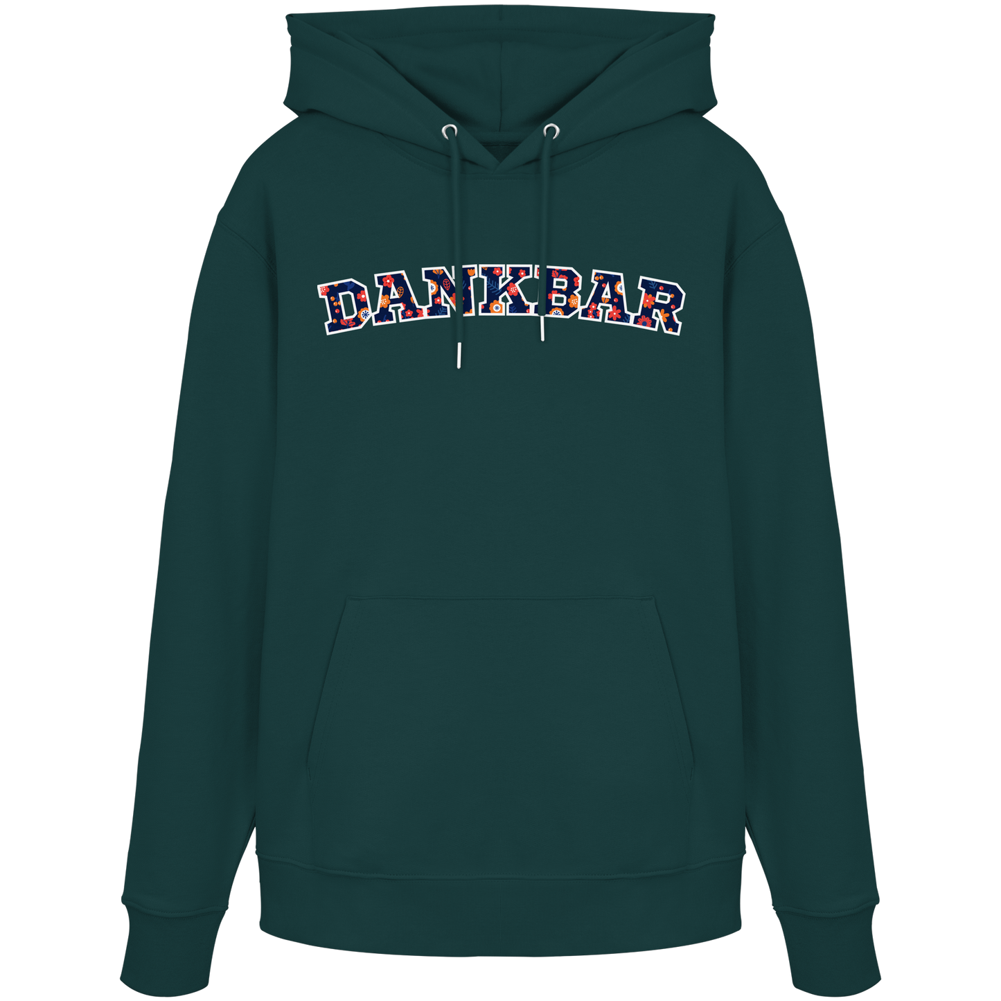 DANKBAR Floral Pattern - Organic Hoodie