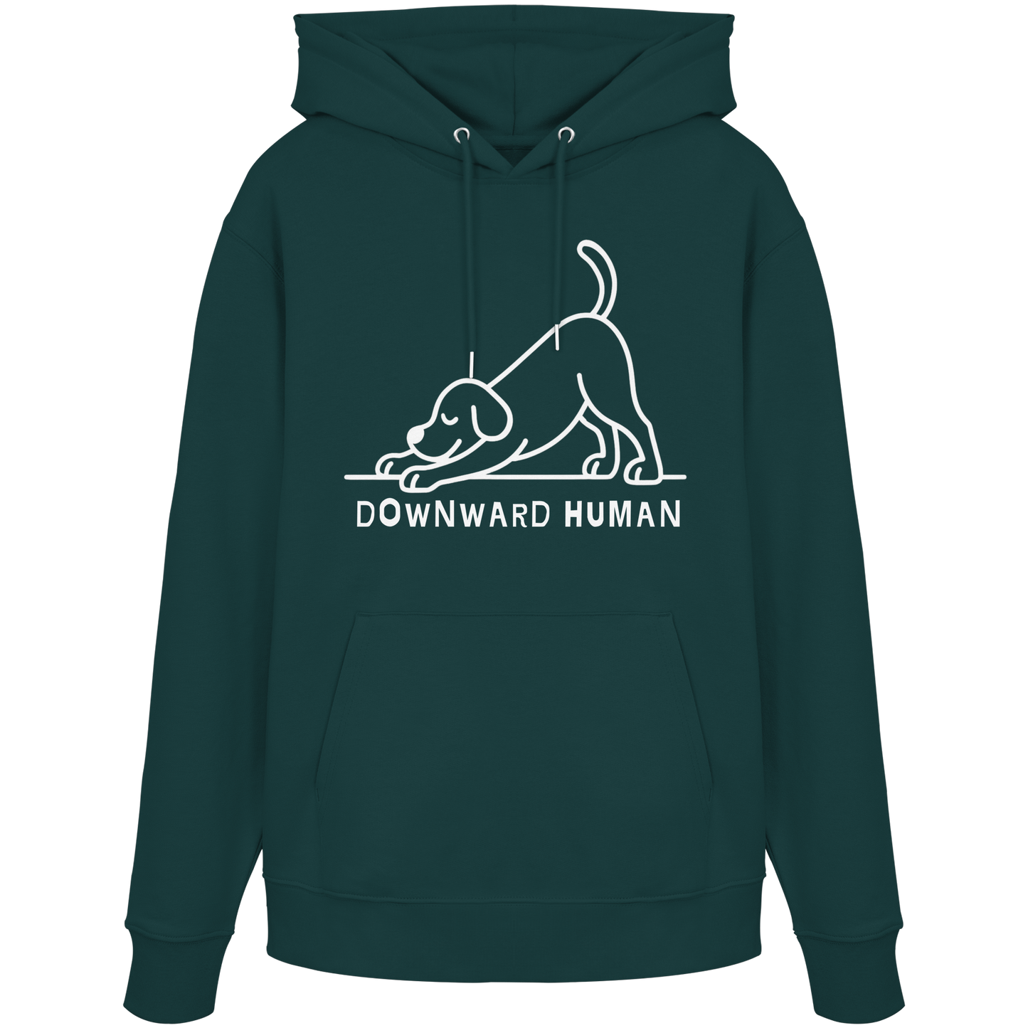 Downward Human Yoga Dog - Organic Hoodie