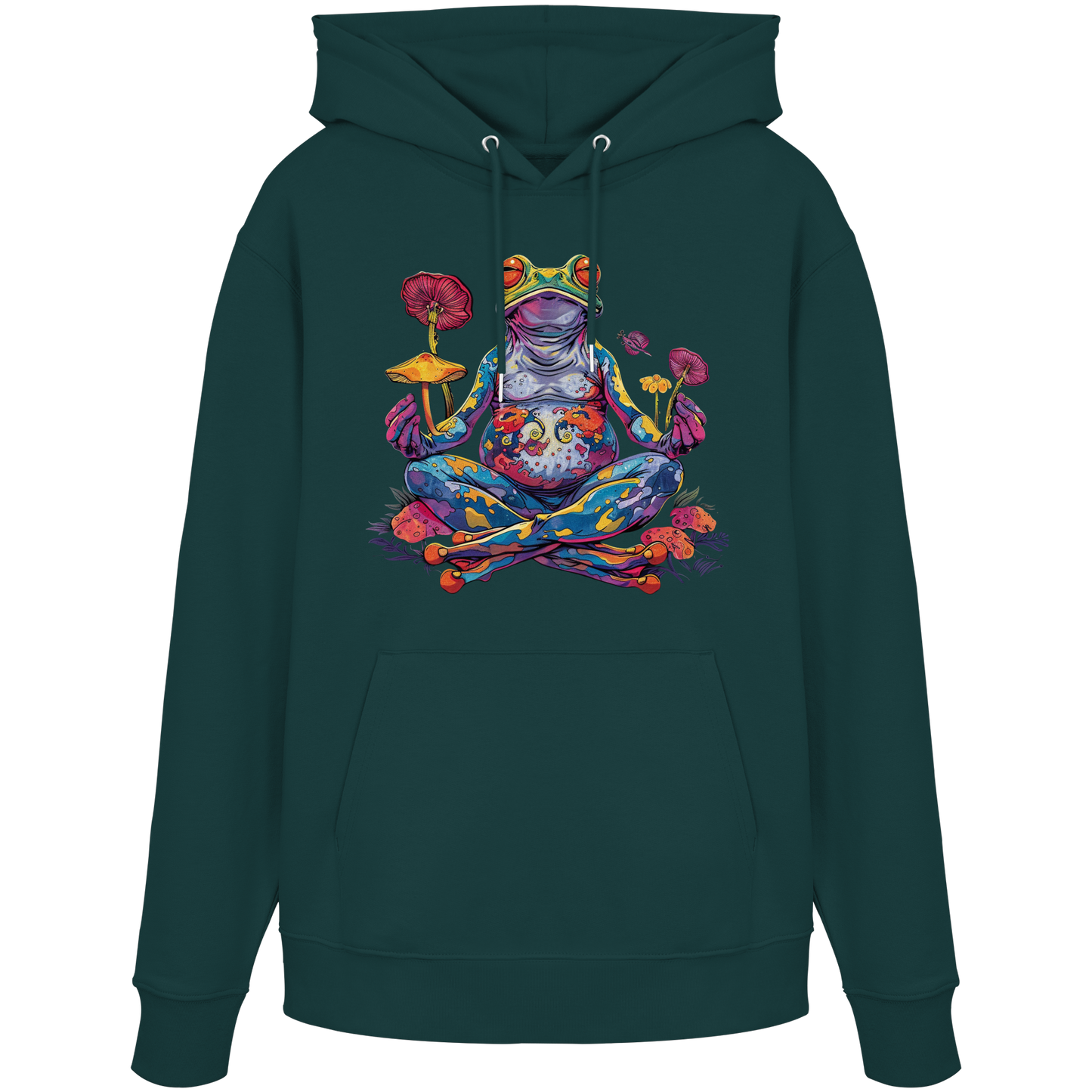 Spiritueller Frosch - Organic Hoodie