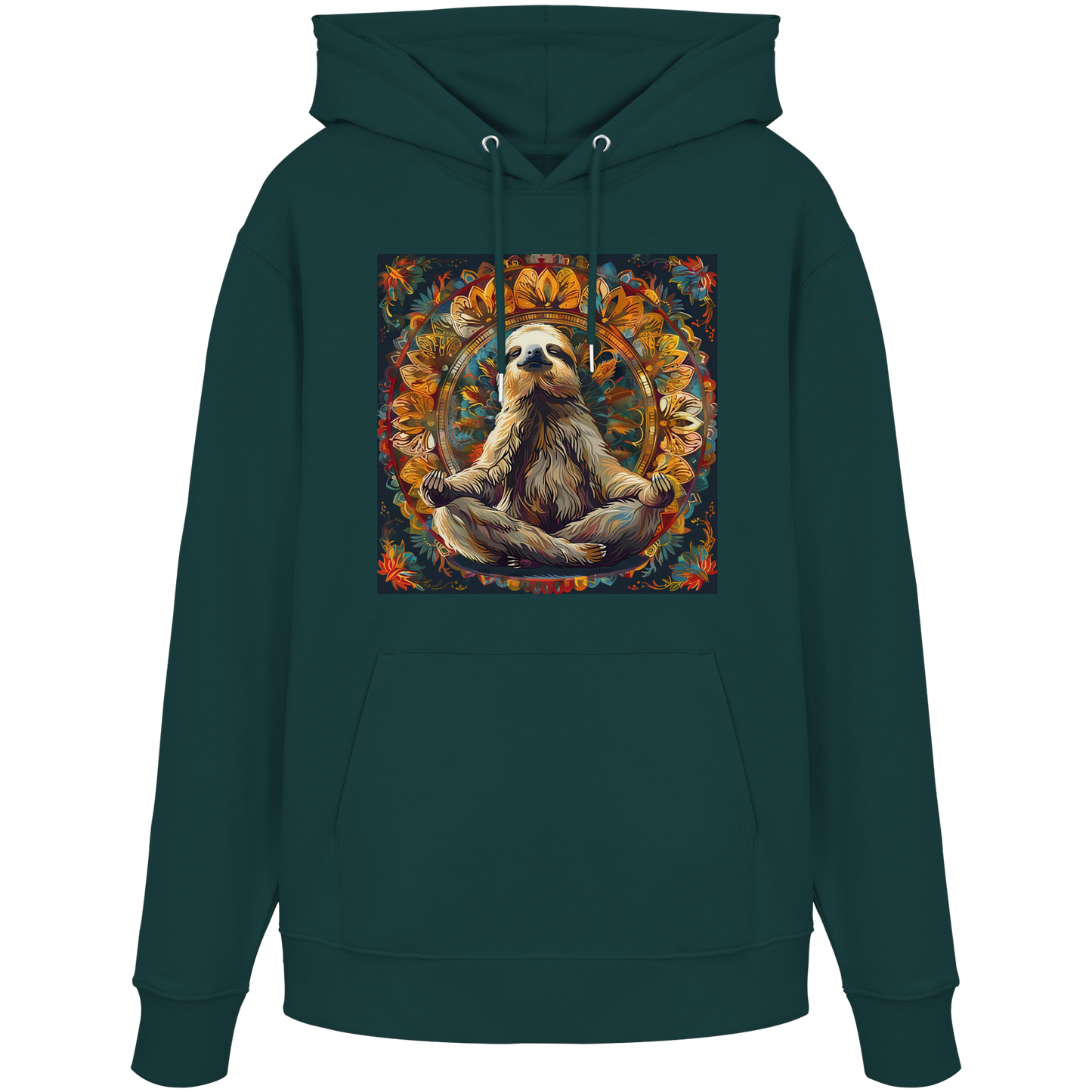 Meditierendes Faultier - Organic Hoodie