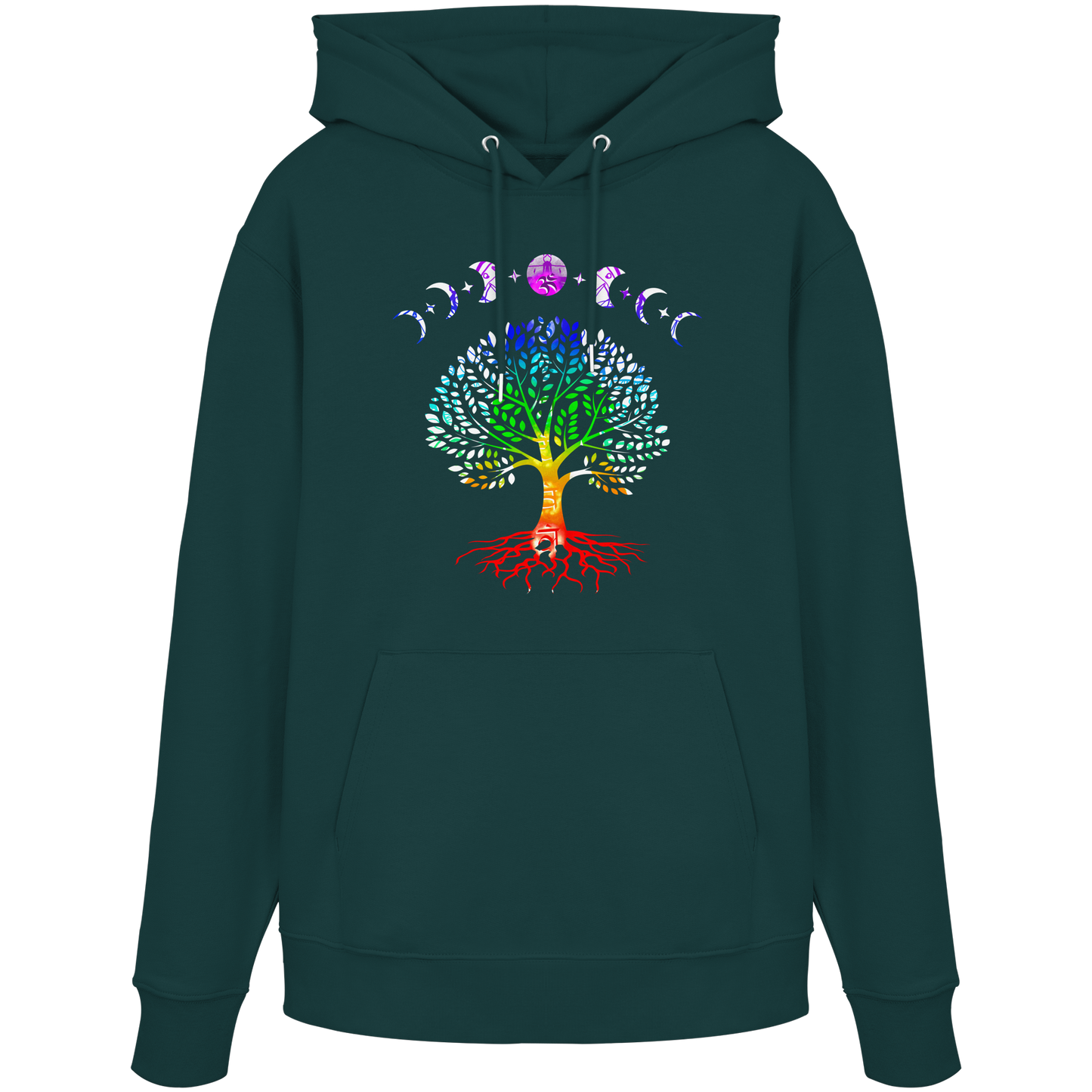 Lebensbaum + Mondphasen - Organic Hoodie