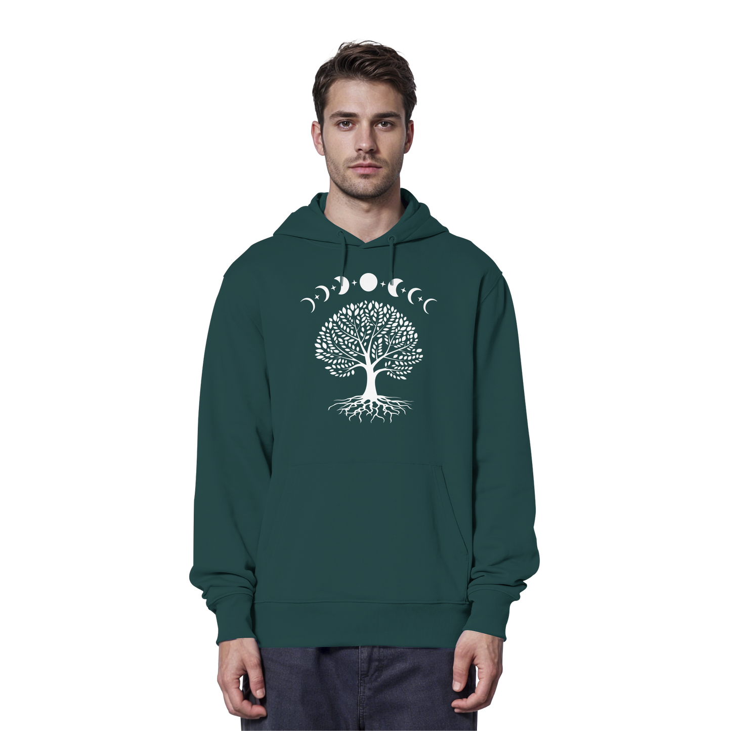 Mondphasen Lebensbaum - Organic Hoodie