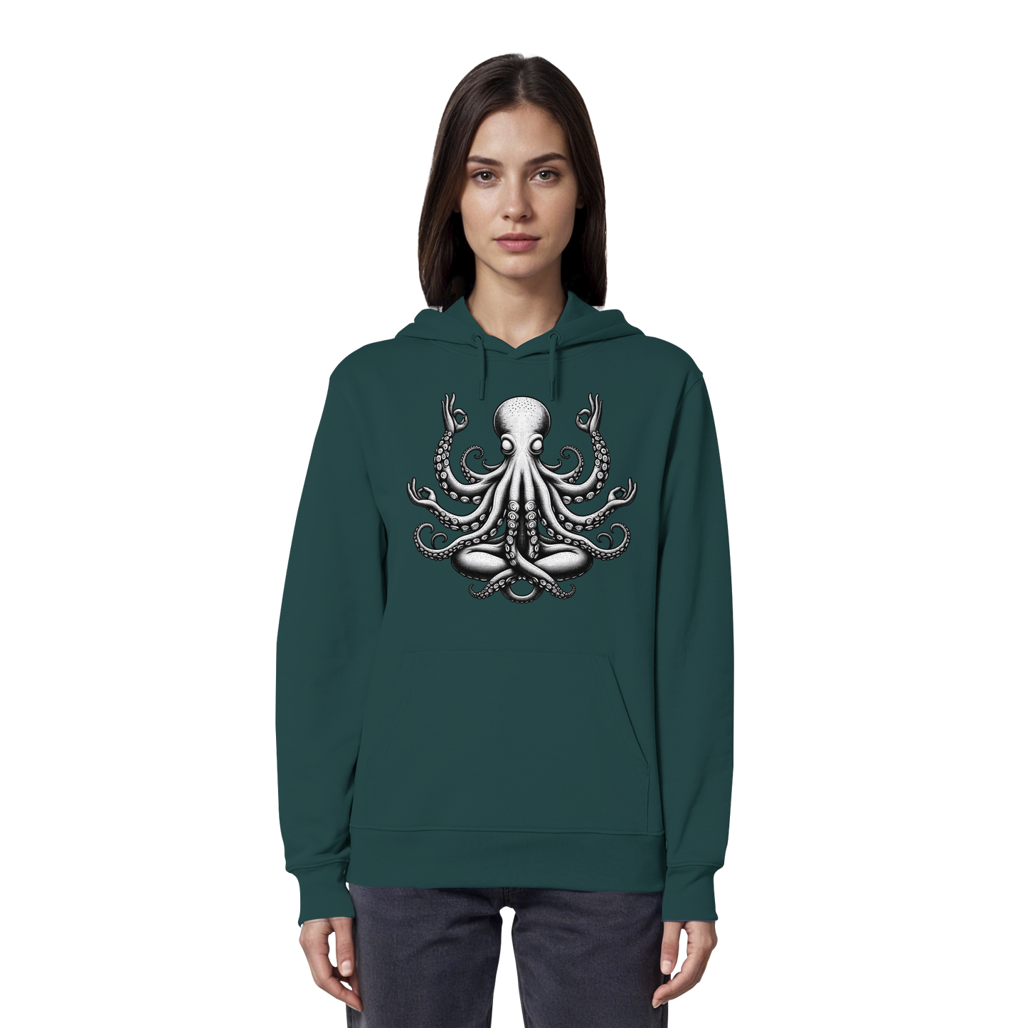 Oktopus in Meditation - Organic Hoodie