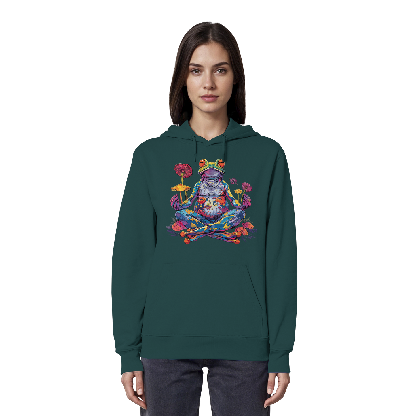 Spiritueller Frosch - Organic Hoodie