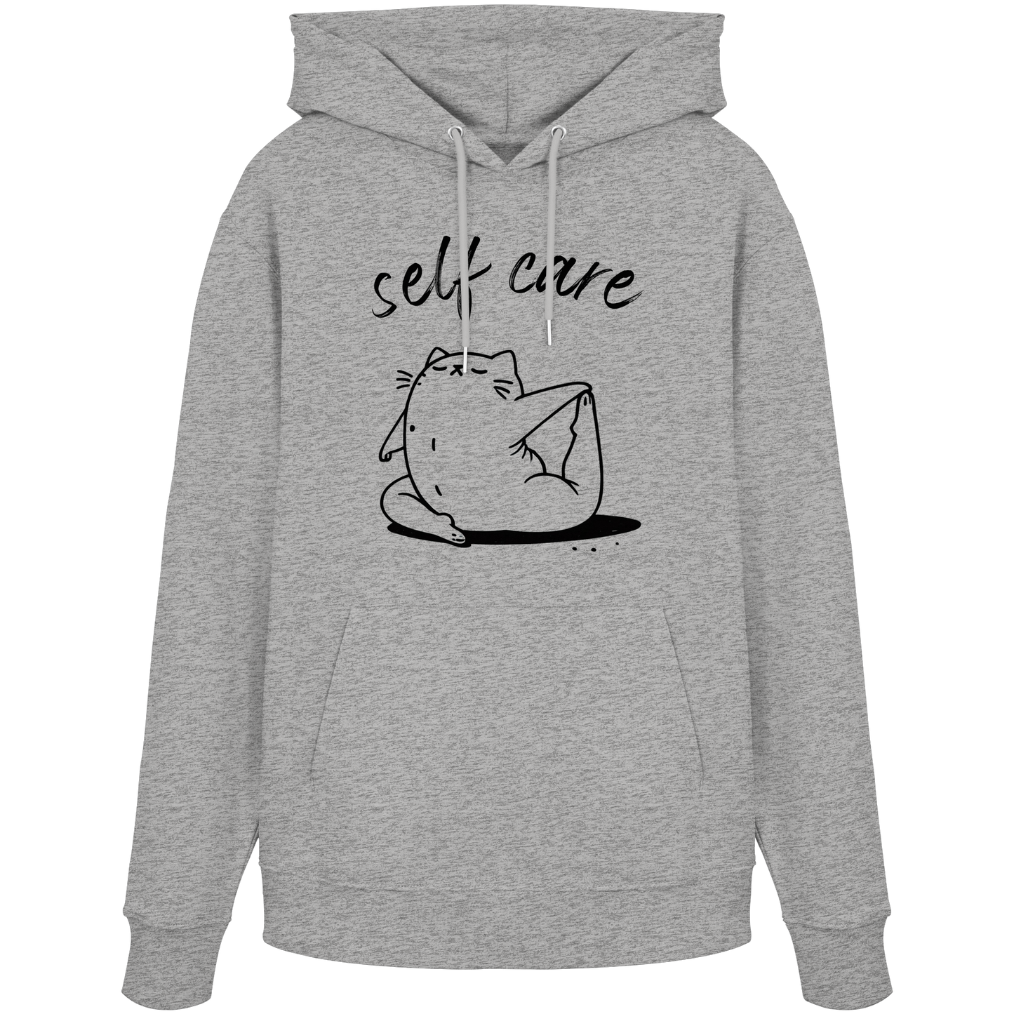 Selfcare Yoga Katze - Organic Hoodie