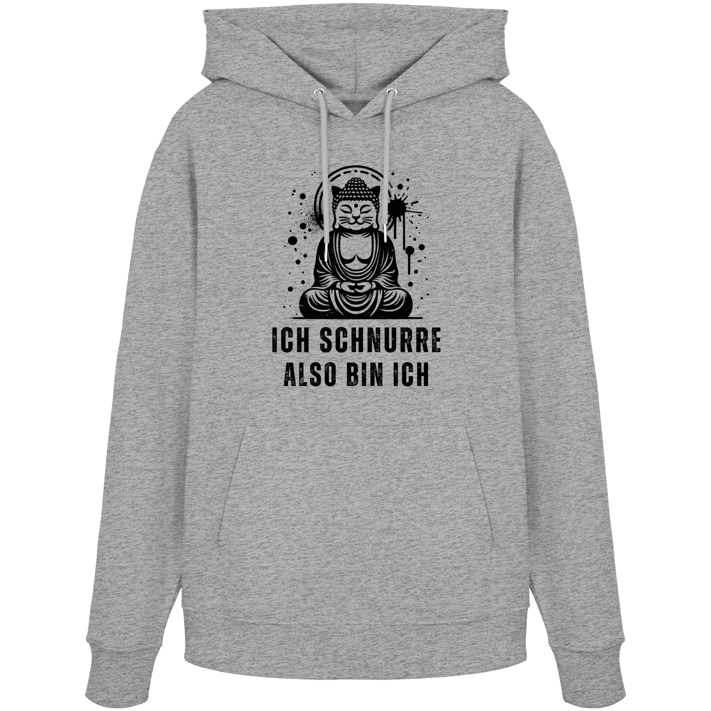 Ich schnurre also bin ich - Organic Hoodie