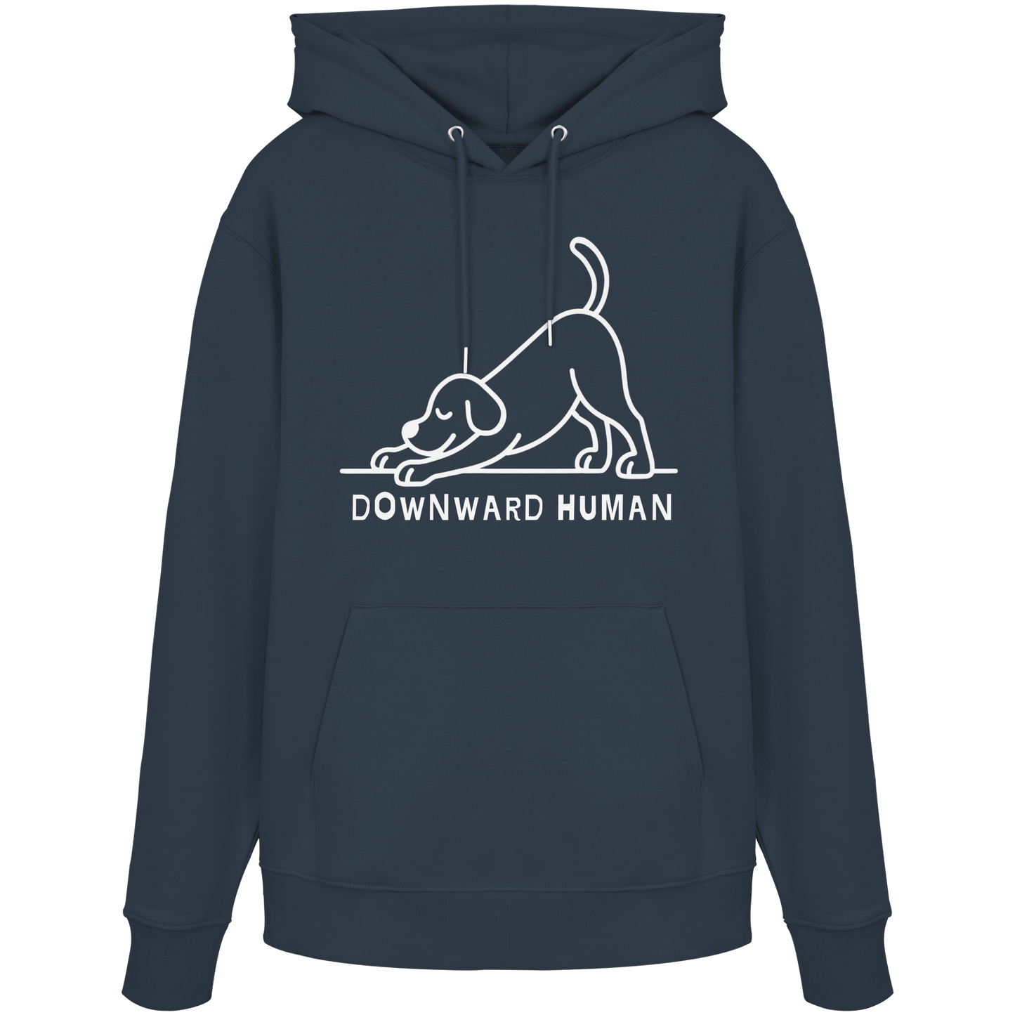 Downward Human Yoga Dog - Organic Hoodie