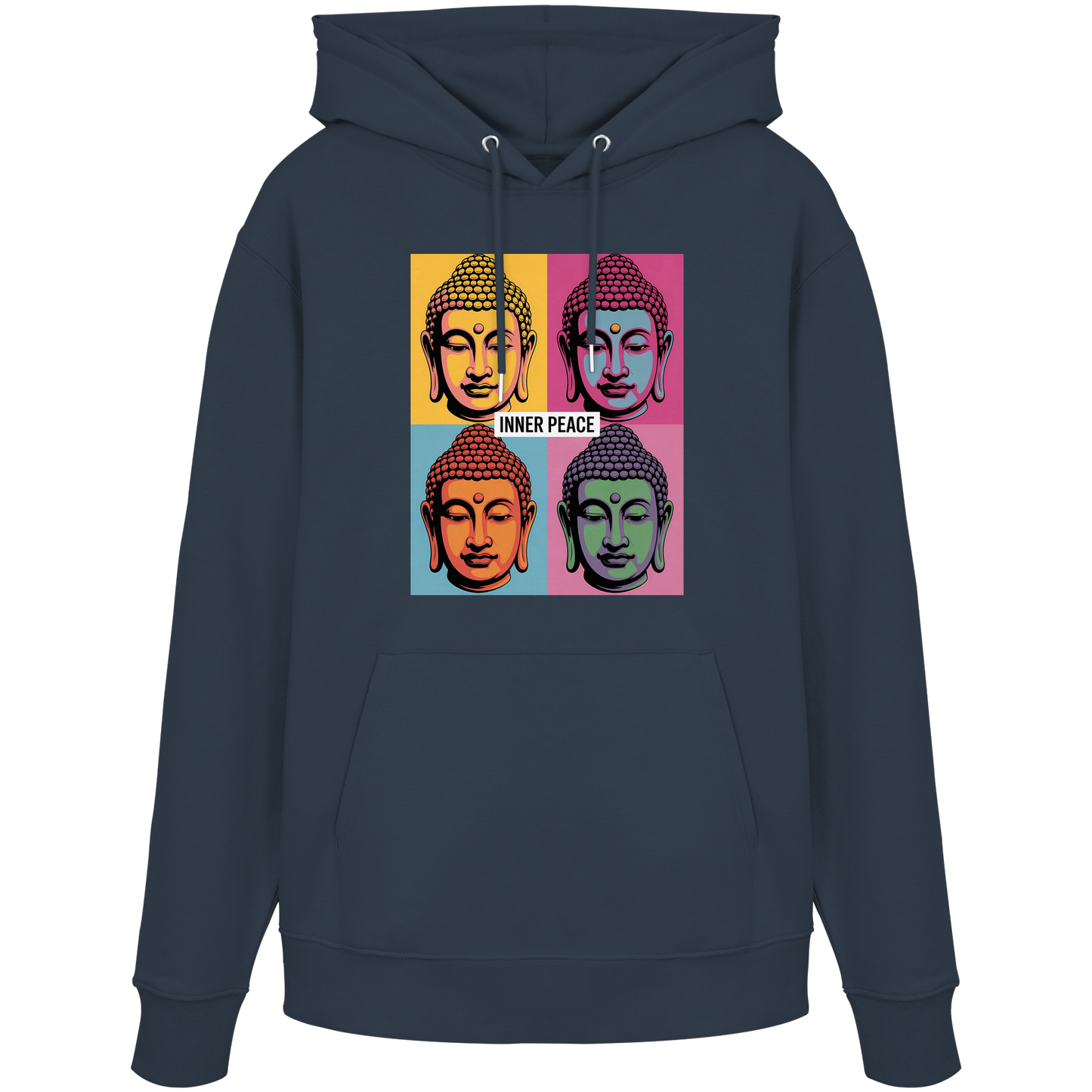 Inner Peace Pop Art Buddha - Organic Hoodie