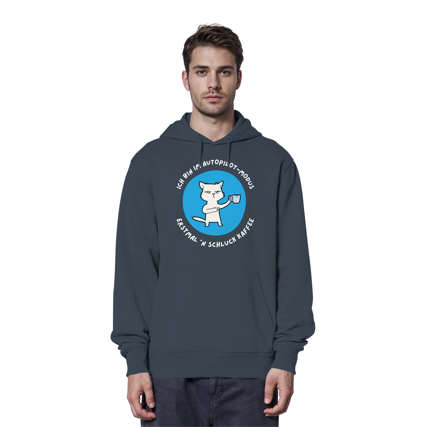 Kaffee Katze - Organic Hoodie