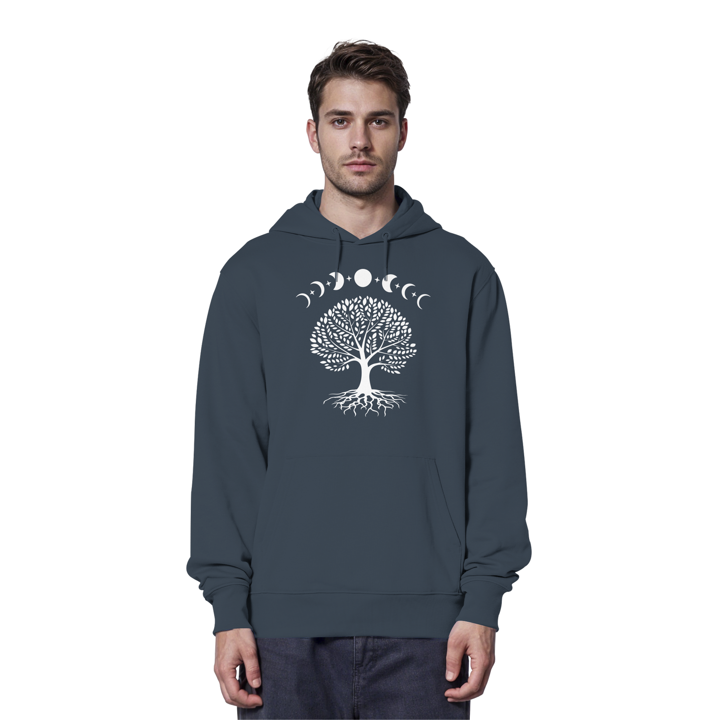 Mondphasen Lebensbaum - Organic Hoodie