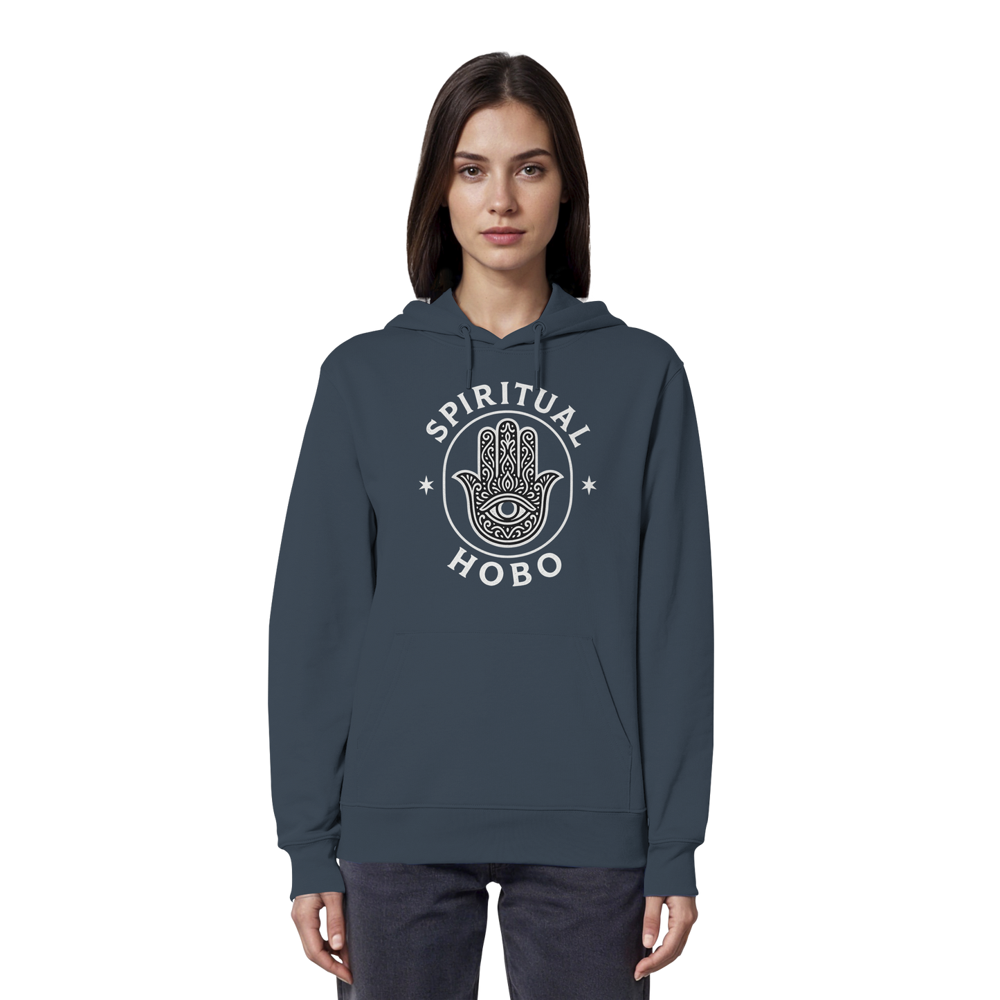 Spiritual Hobo Hamsa - Organic Hoodie
