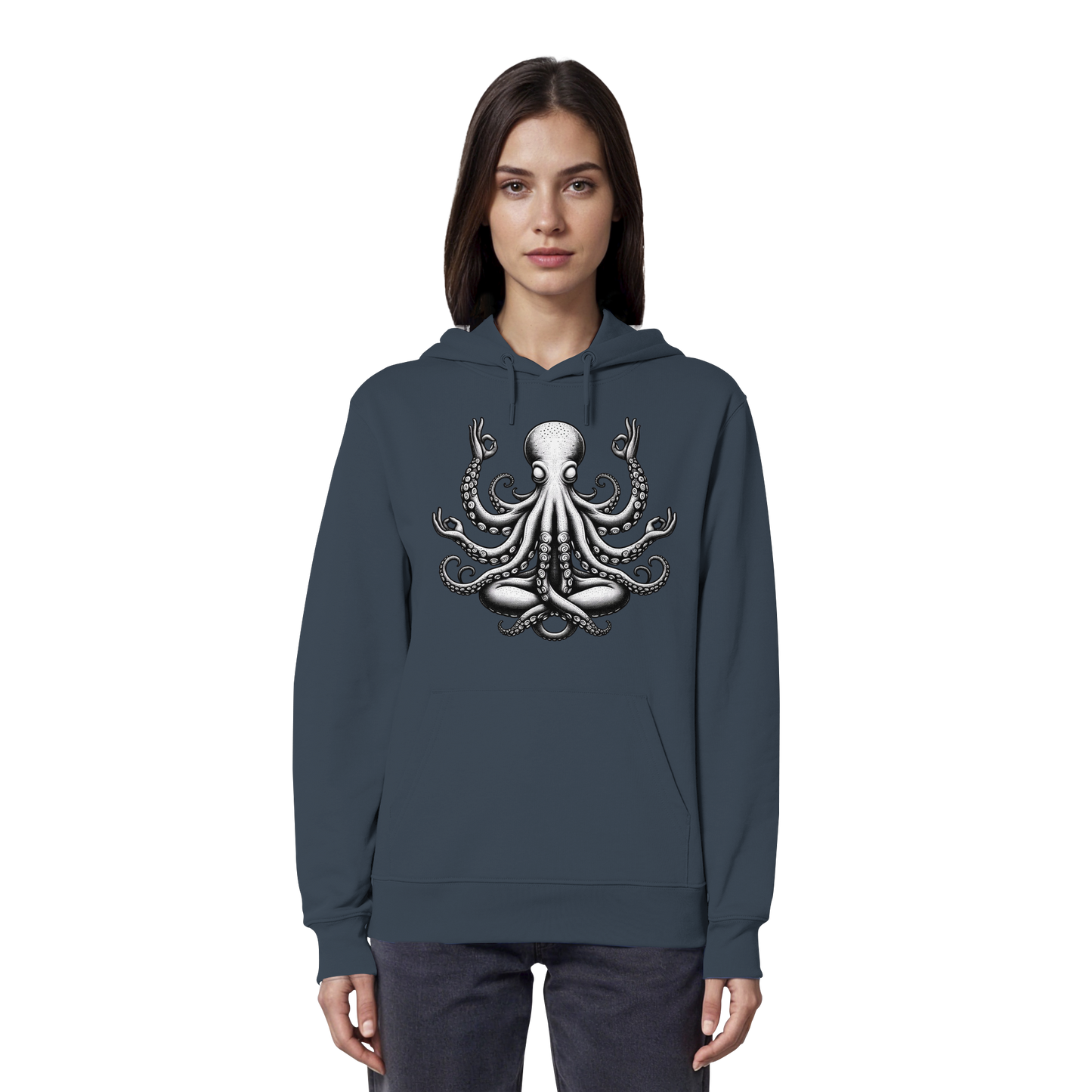 Oktopus in Meditation - Organic Hoodie