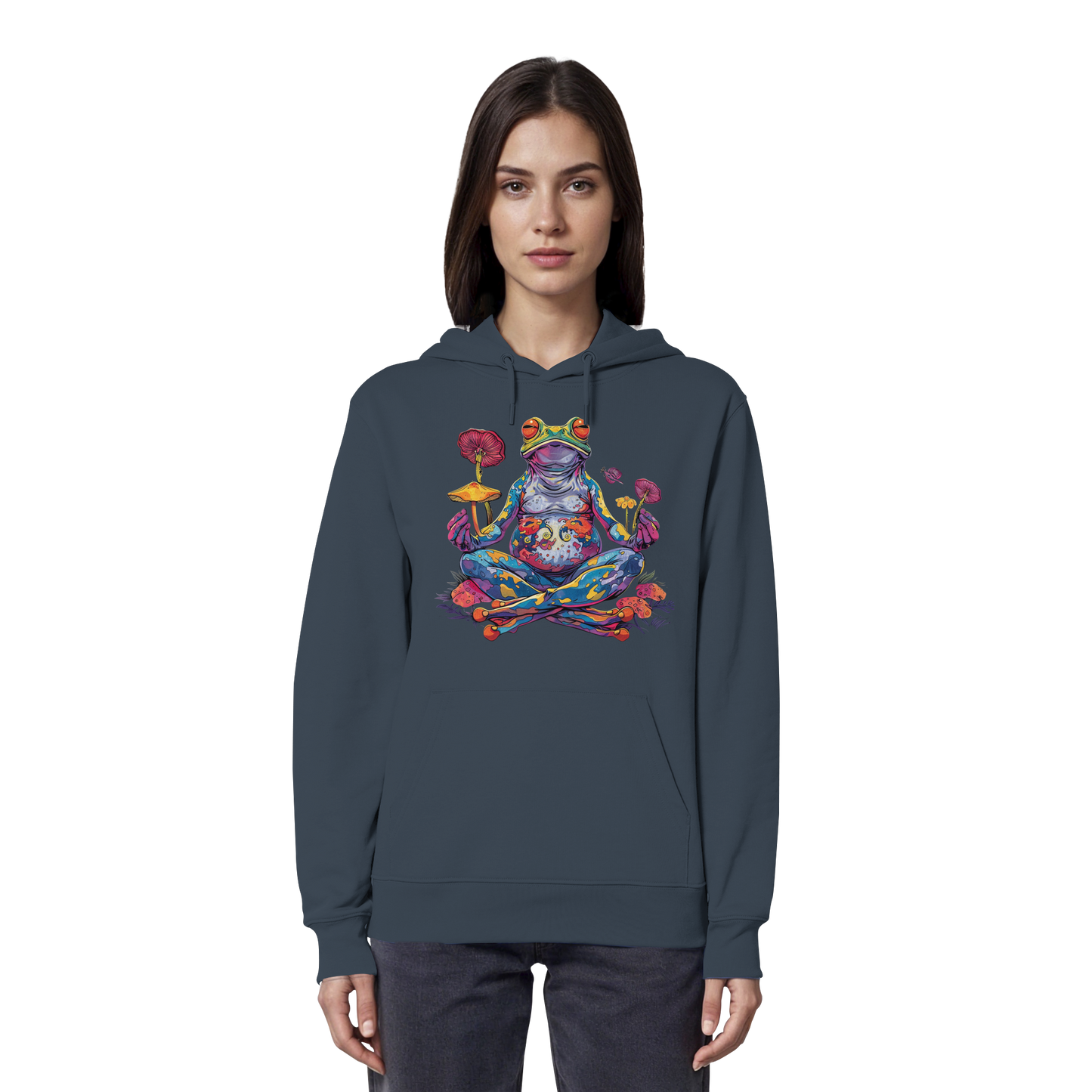 Spiritueller Frosch - Organic Hoodie